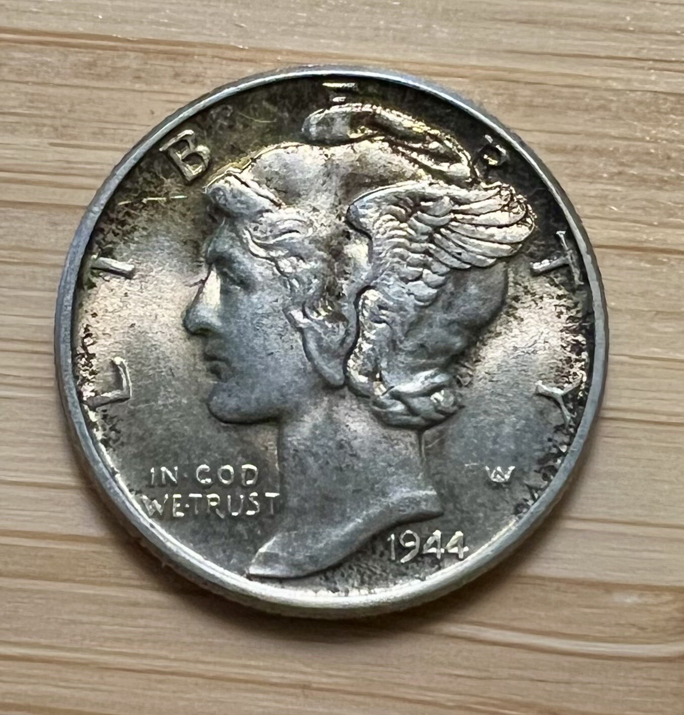 1944-P Mercury Dime 10C Silver - About Uncirculated (AU) – FREE SHIPPING