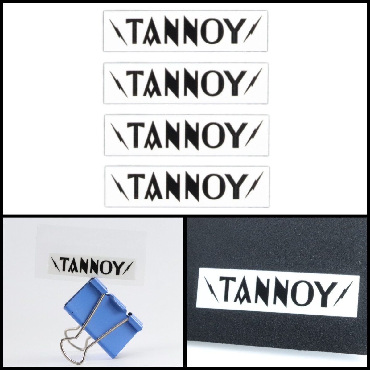 Tannoy logo badge Sticker Decal waterproof 52mm(2.04")X13mm(0.51")