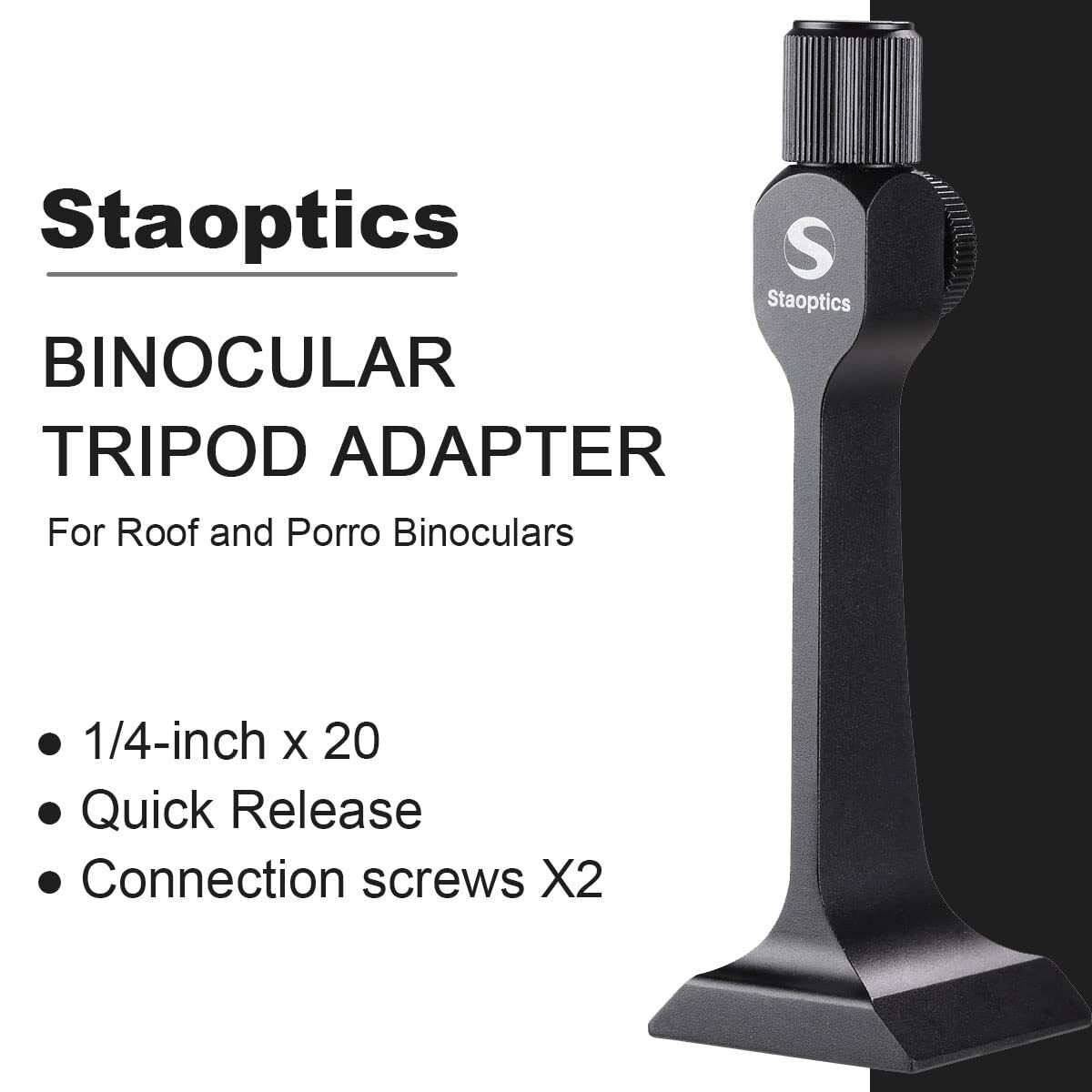 Binocular Tripod Adapter Quick Release With 38mm Mounting Base 1/420 Inch Thread