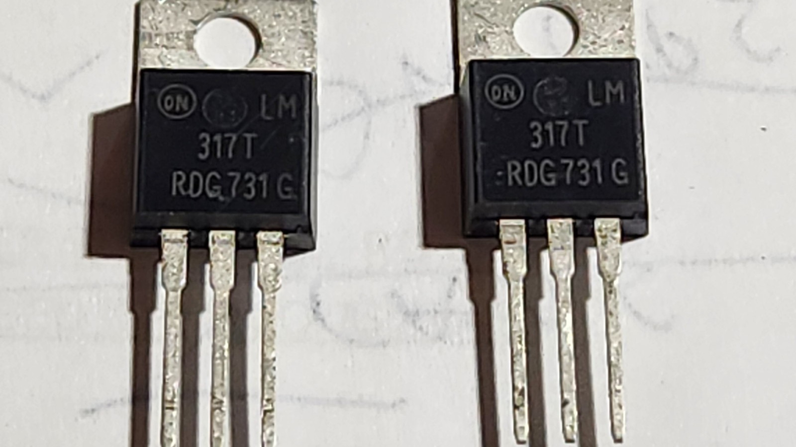 SET OF 2 LM317T BY ON USED IN VARIOUS APPLICATIONS