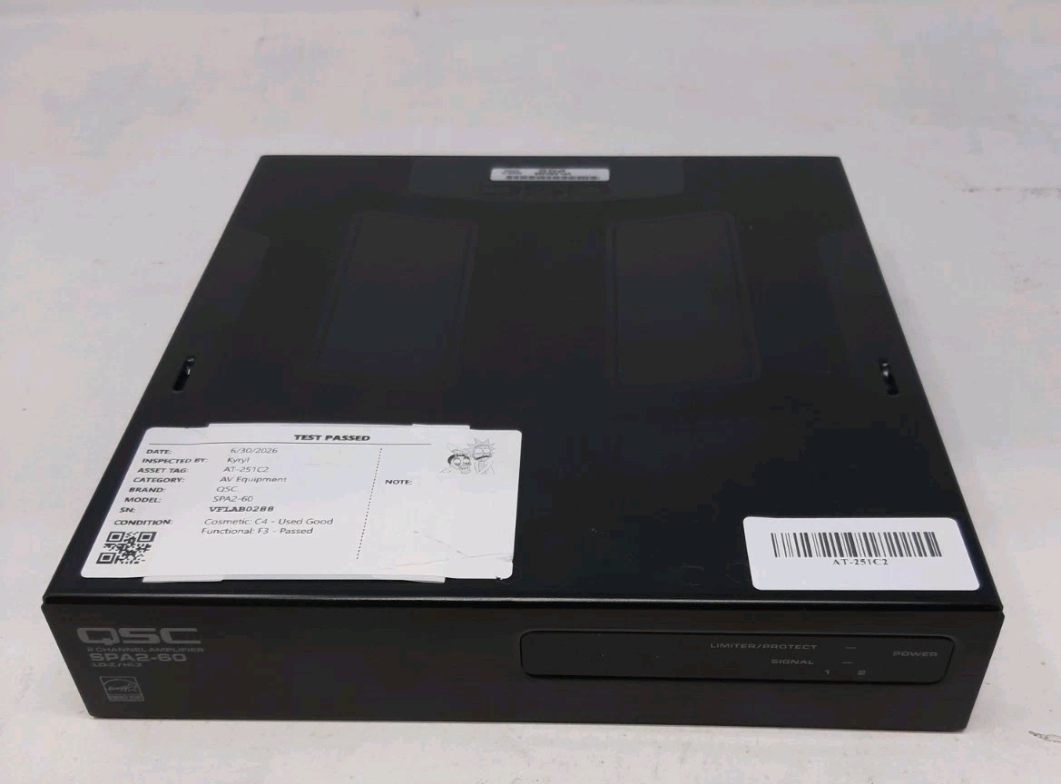 QSC SPA2-60 Dual Channel System Power Amplifier