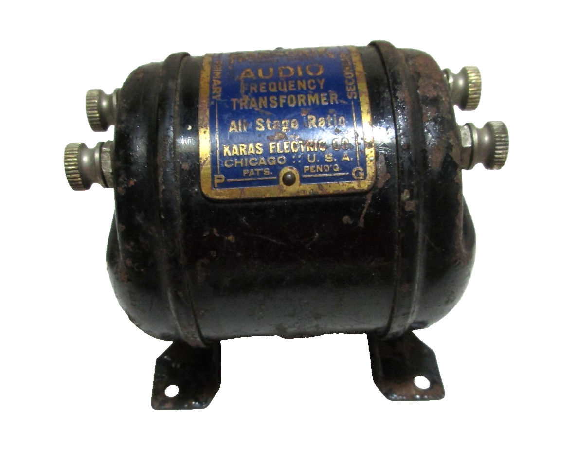 1920's Antique, KARAS Harmonik™, All-Stage Ratio, Audio Frequency Transformer