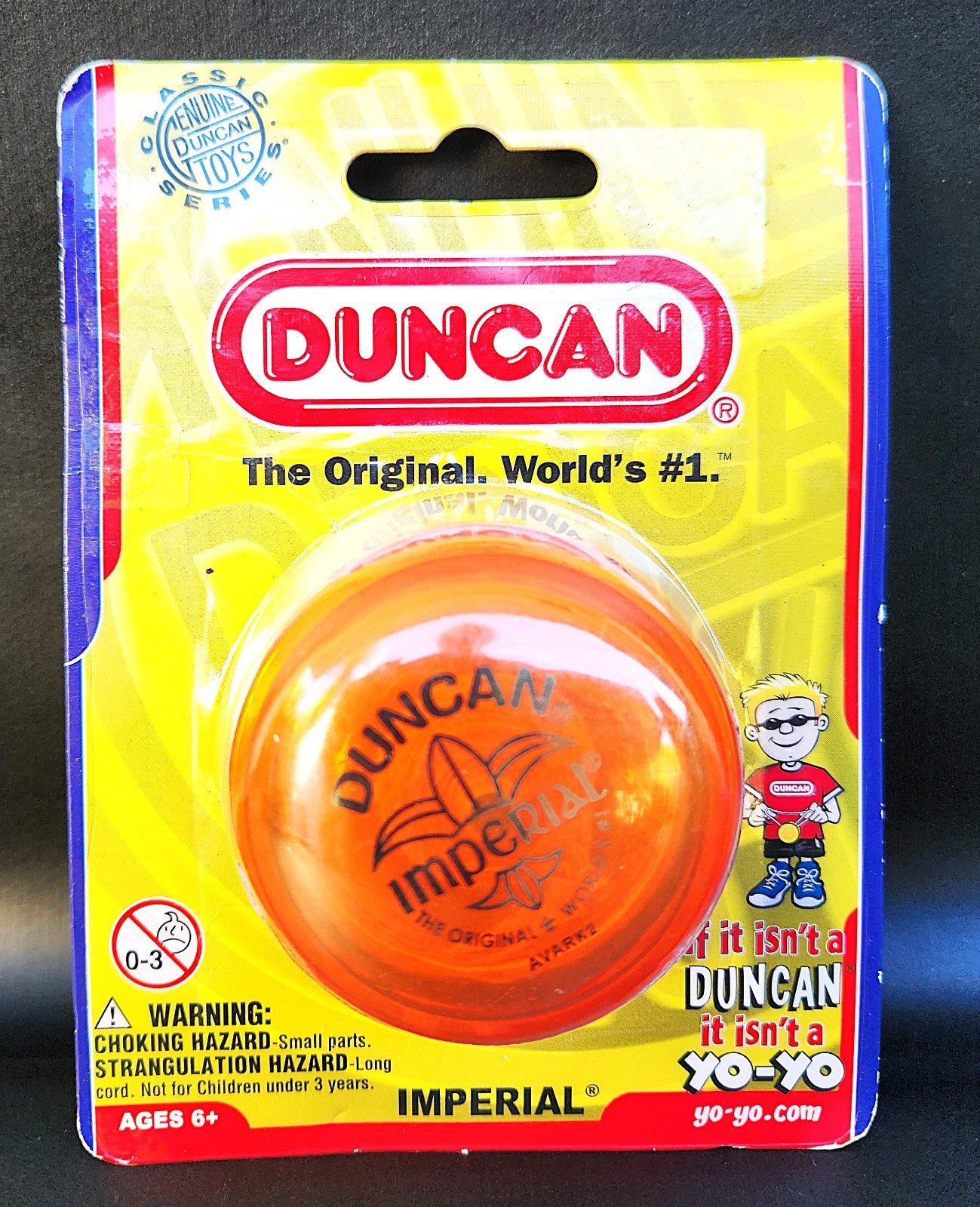 Duncan Imperial Orange Acrylic Translucent Yo-Yo (NISP)