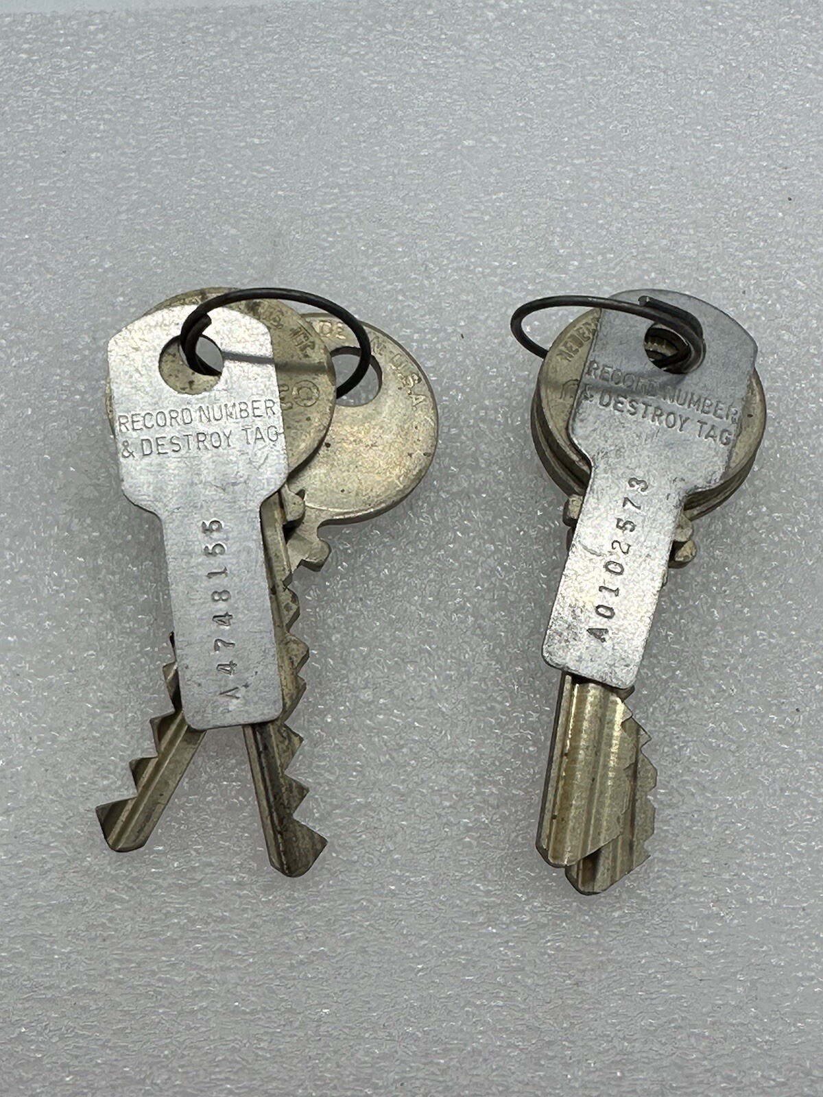 Medeco High Security Keys Factory Cut 6 Pin 2 Sets Of 2 Keys Round Head With Tag
