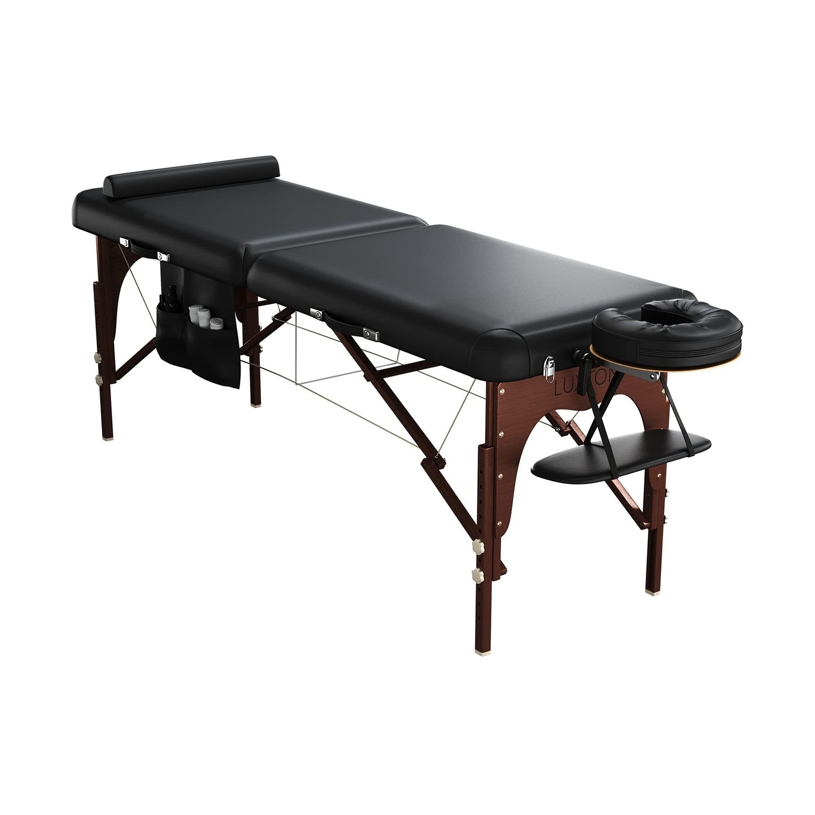 Luxton Premium Memory Foam Massage Table - Rolling Travel Case, Washable Shee...