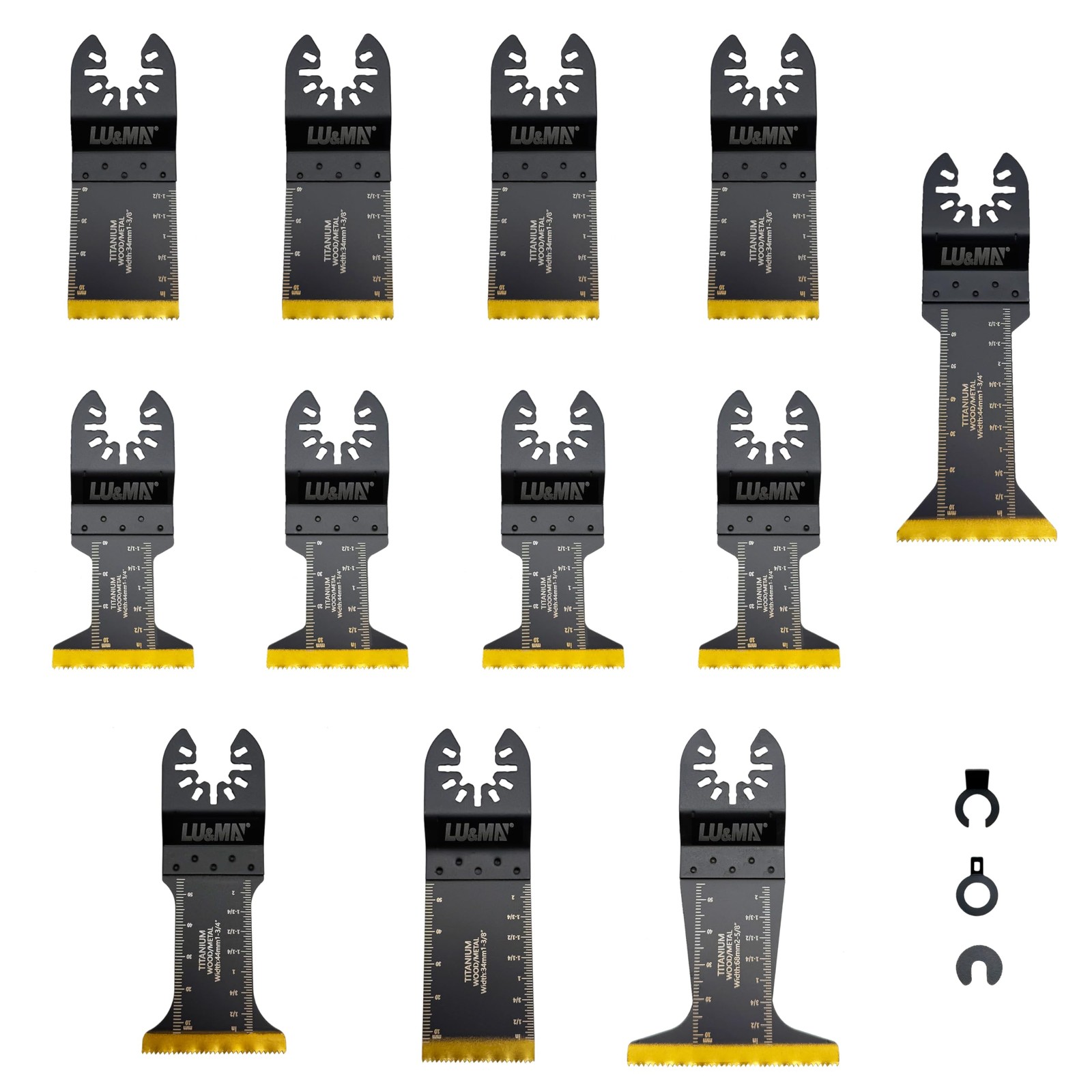 Tools Oscillating Multi Tool Blades, Black Titanium Tipped Quick Release Saw ...