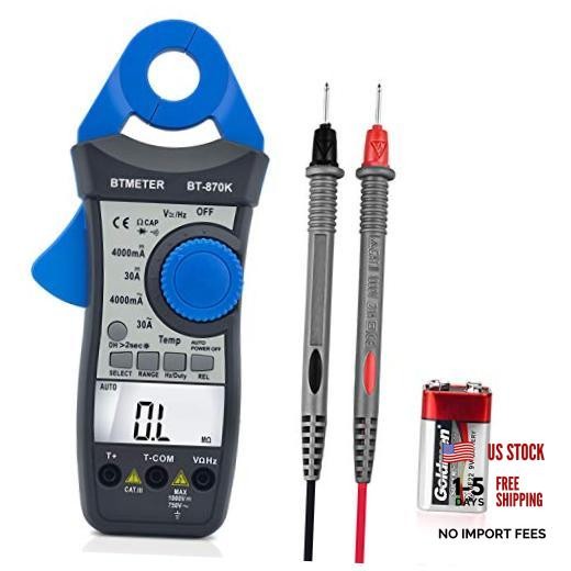 Clamp Multimeter BT-870K, DC AC Digital Voltage Current Meter, Auto Electric