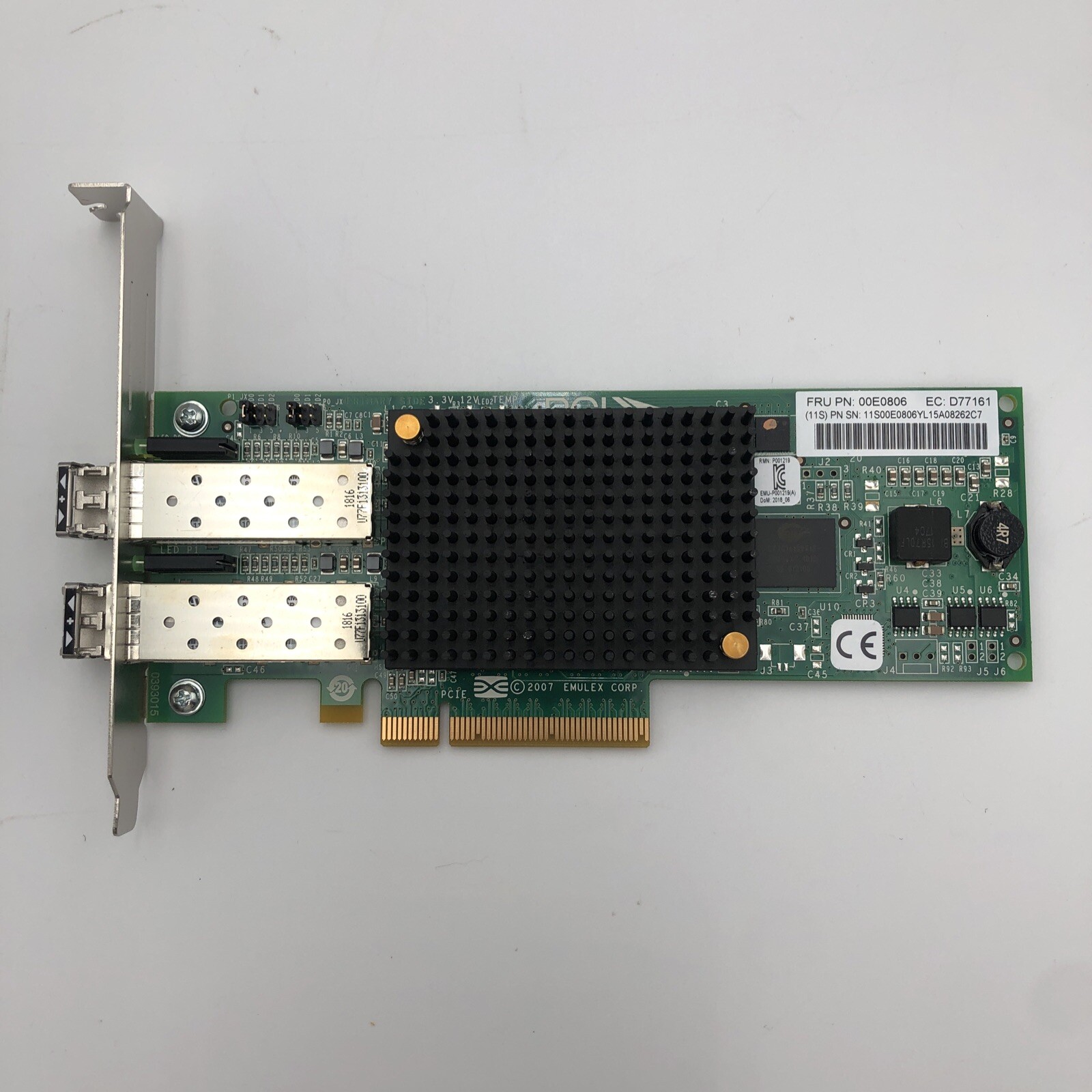 IBM 00E0806 LPE12002 DUAL FC PORT PCIe READ