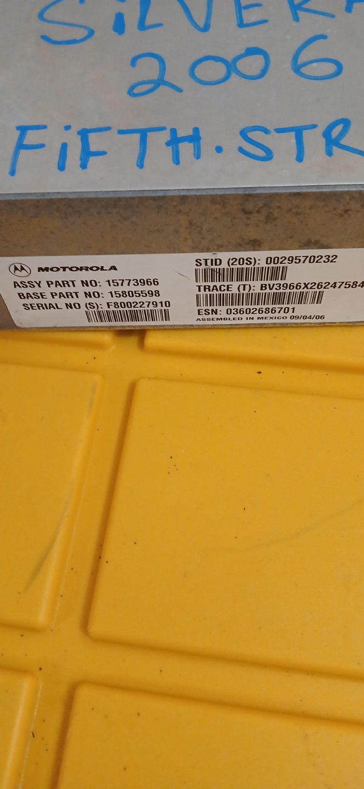 2006 Chevrolet Silverado Communication Control Module #15773966