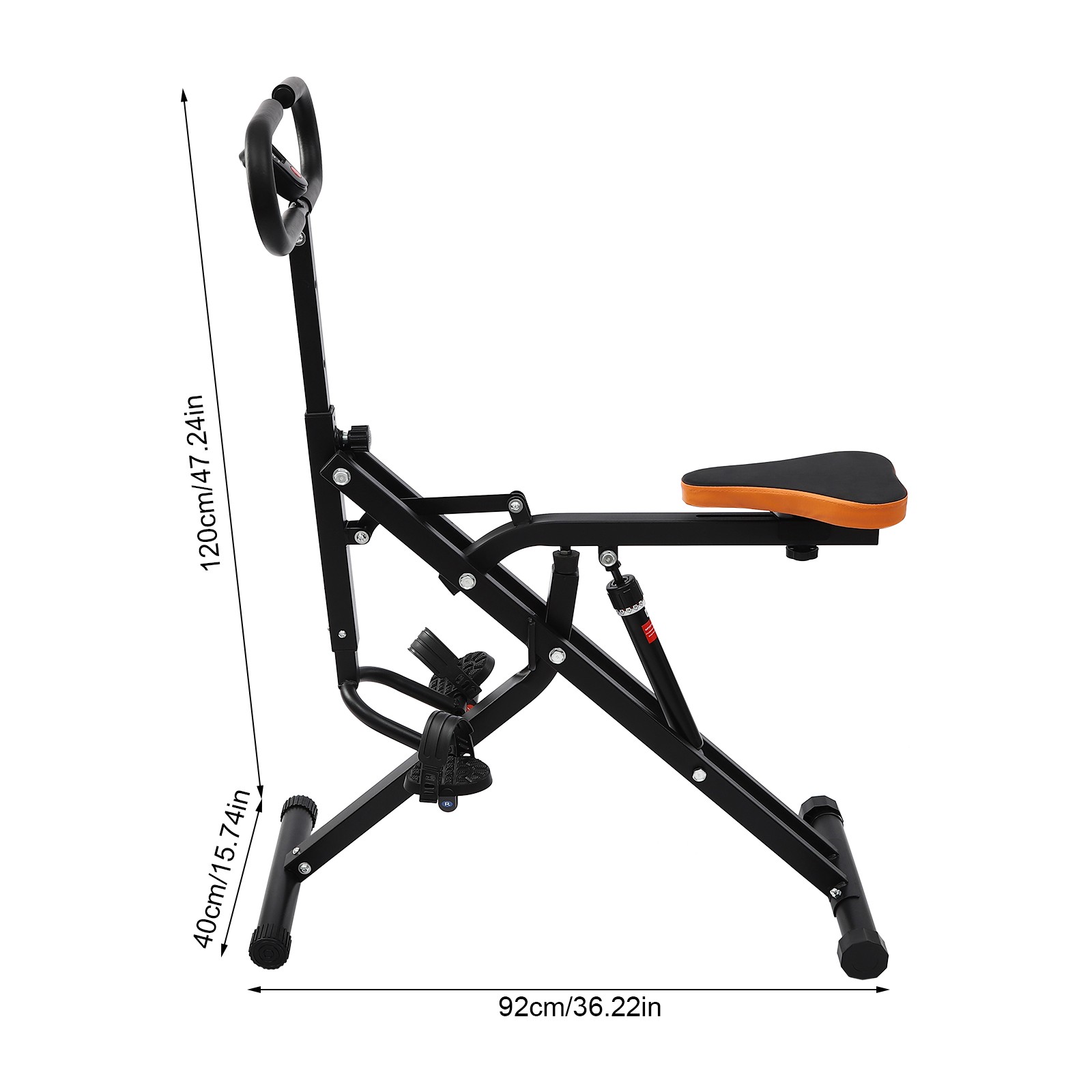 Foldable Squat Assist Trainer Home Gym Machine with LCD Display