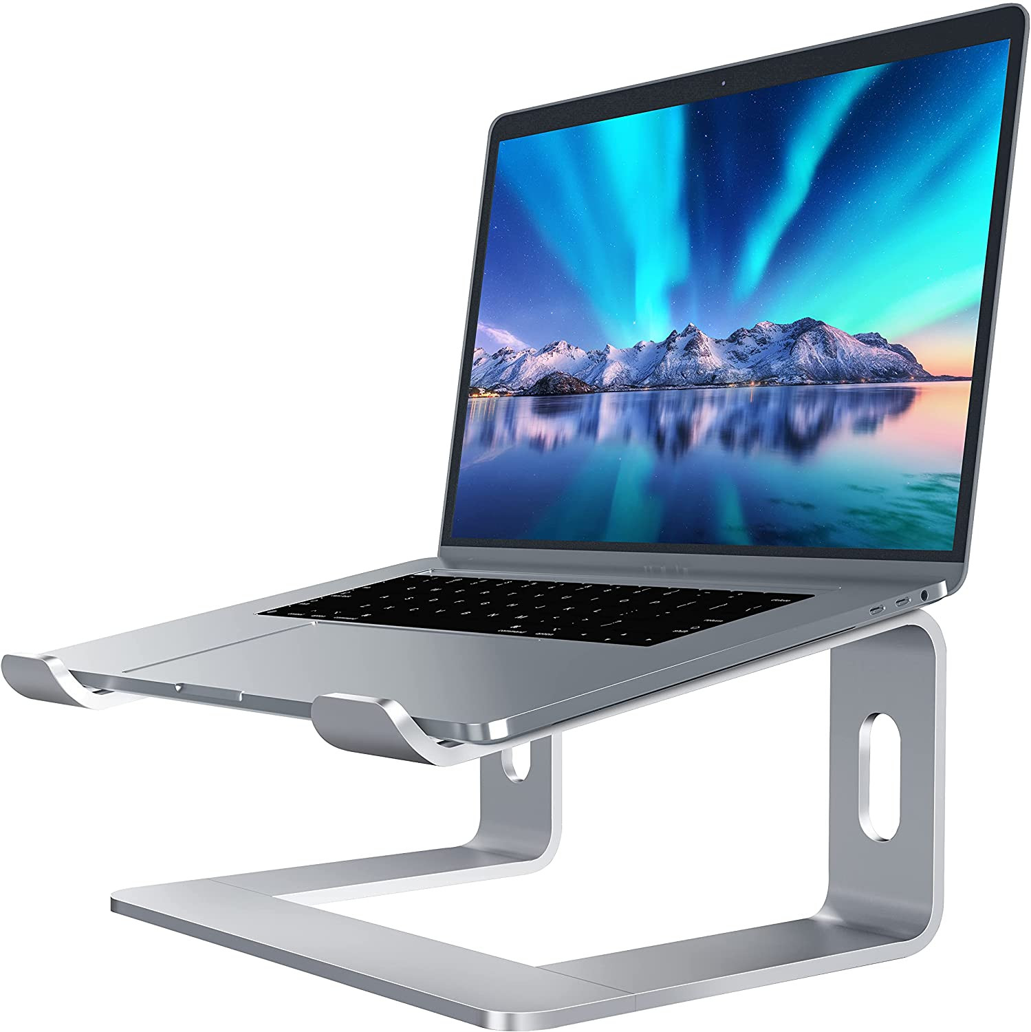 SOUNDANCE Laptop Stand, Aluminum Computer Riser, Ergonomic Laptops Elevator for