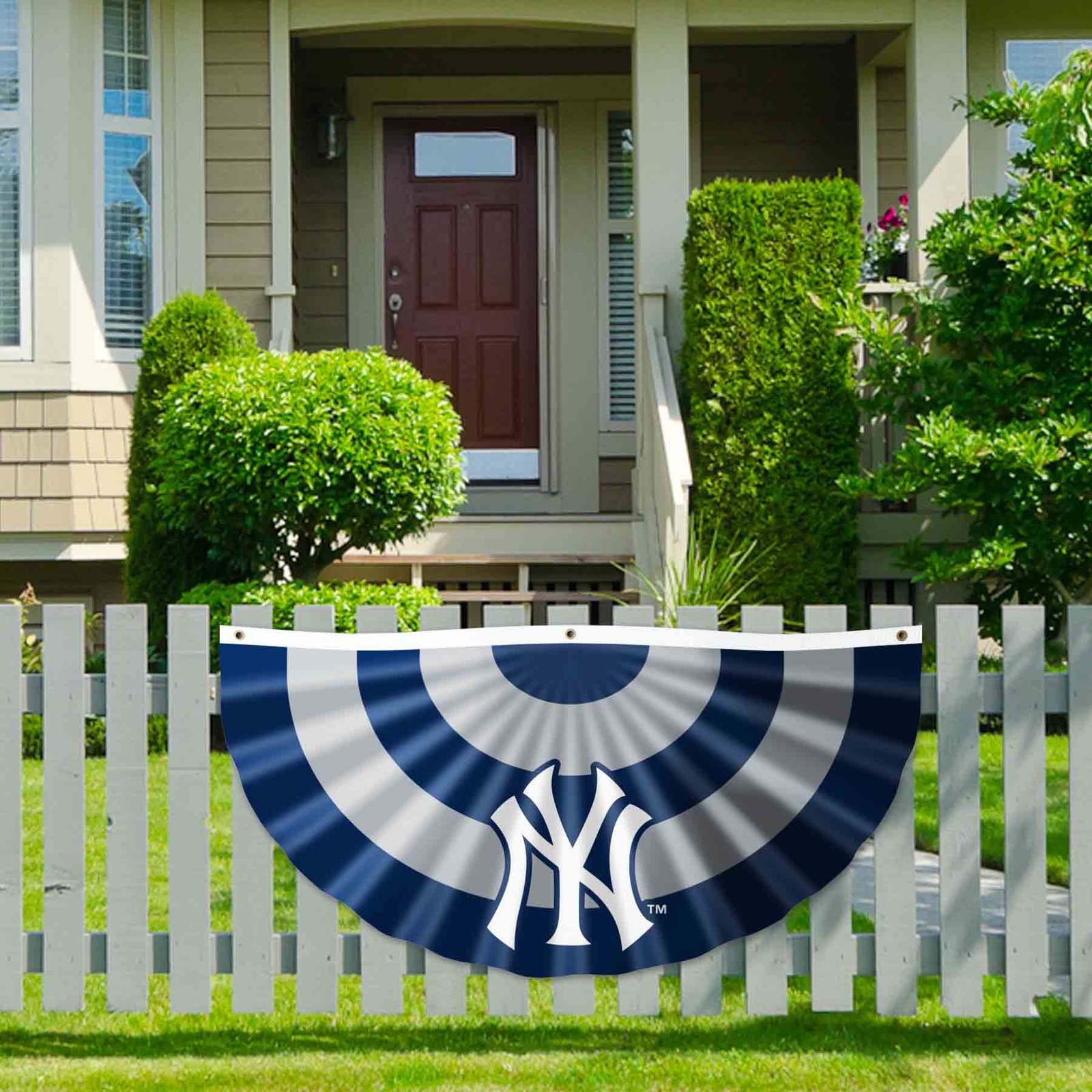 NY Yankees Bunting Pleated Fan Banners