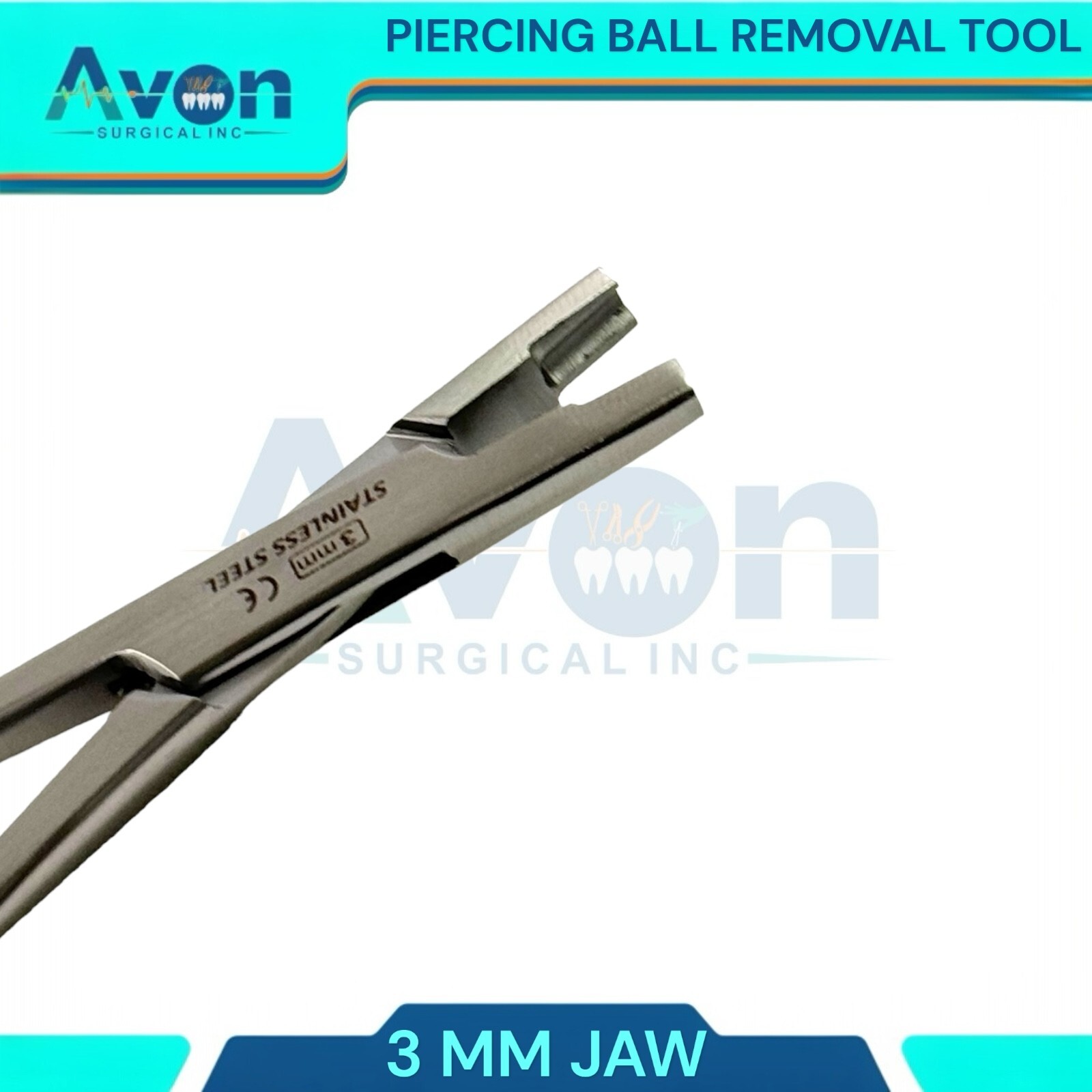 3mm Micro Dermal Anchor Tube Insertion Hemostat Forceps Body Piercing Tool