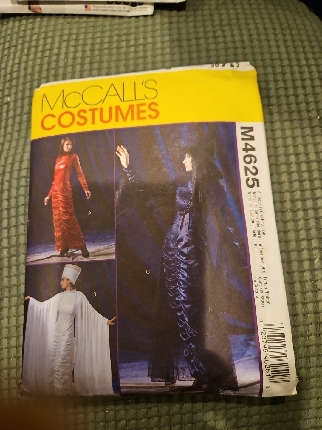 McCall's 4625 Adult All Sizes Witch, Devil, Egyptian Queen New Uncut