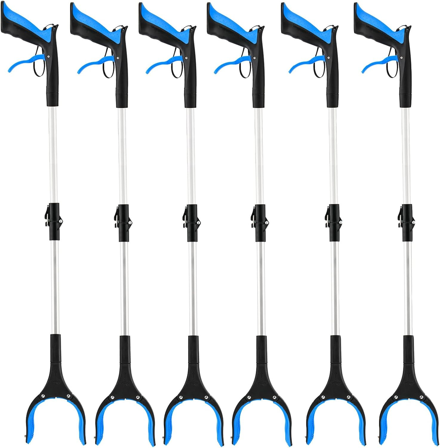 6-Pack 32Inch Upgrade Foldable Grabber Reacher Tool, Reacher Grabber Pickup Tool