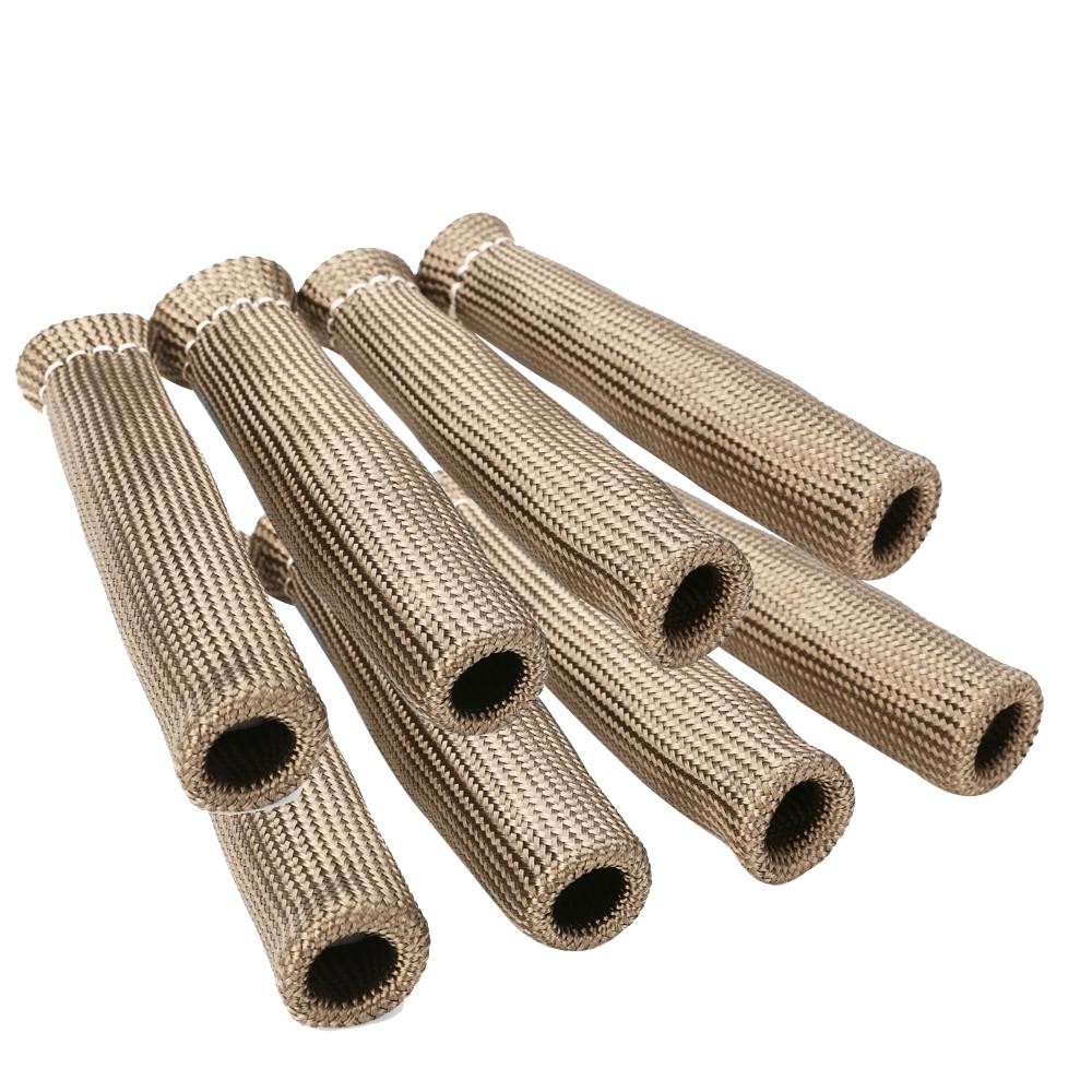 8Pcs Spark Plug Wire Sheath Wire Boots Sleeve Heat Shield Cover Set For Engines
