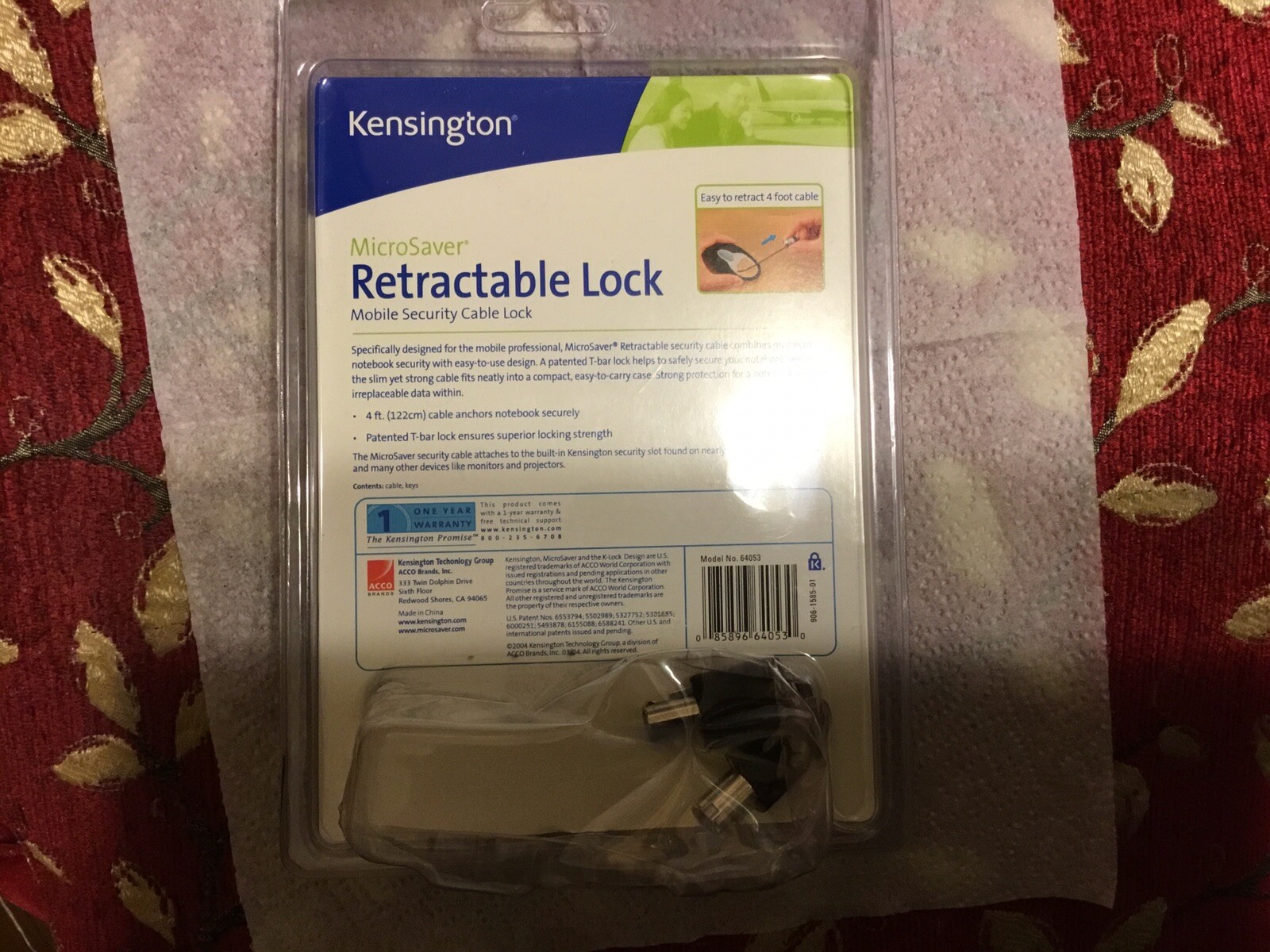 Kensington MicroSaver Retractable Lock SEALED