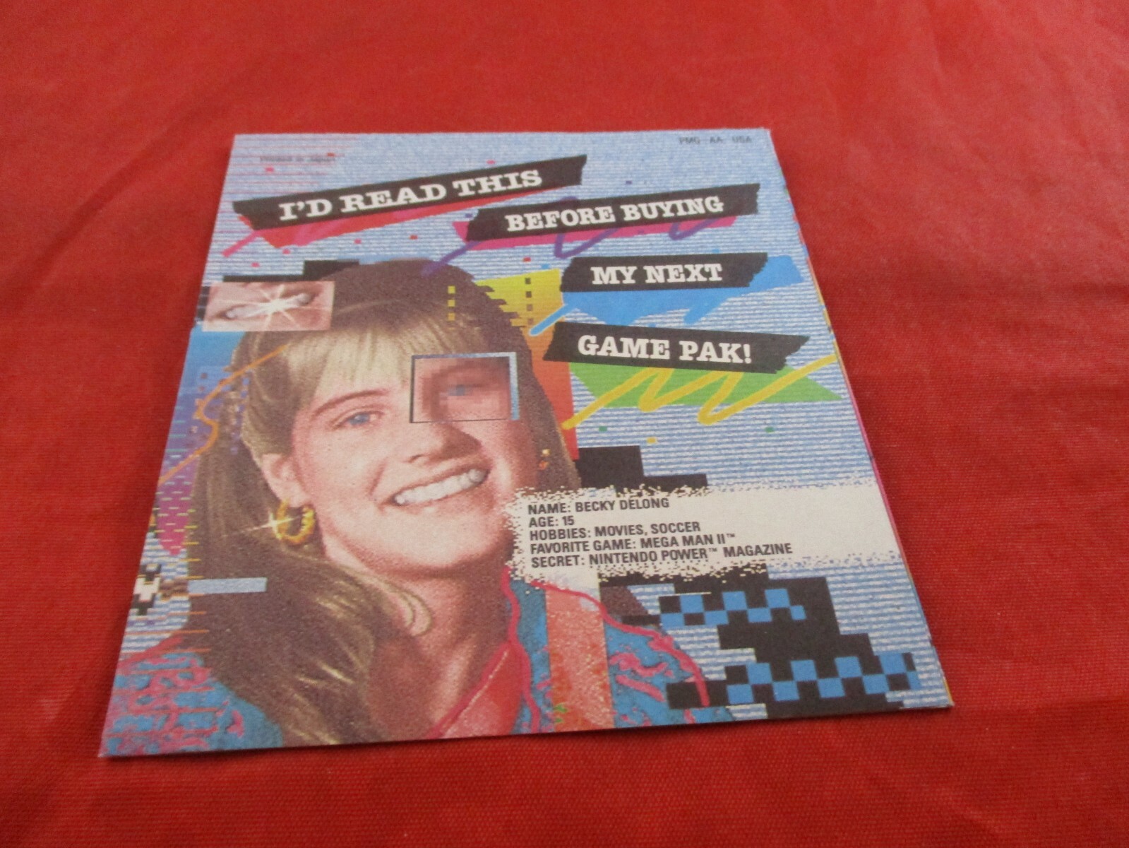 I'd Read This Before Buying My Next Game Pak NES Nintendo Power Promo Insert