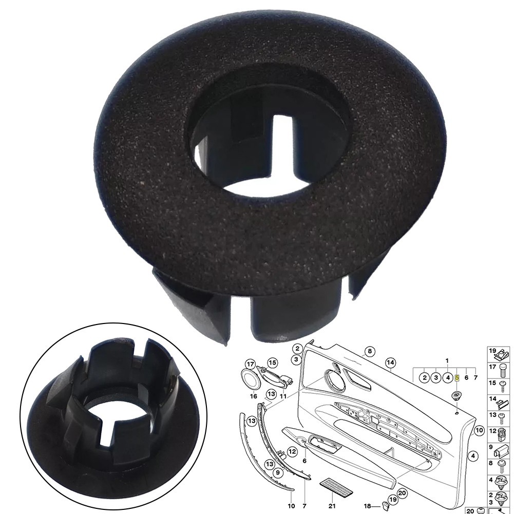 Left Door Lock Pin Button Trim for BMW E81 E82 E88 Custom Fit 51416975325
