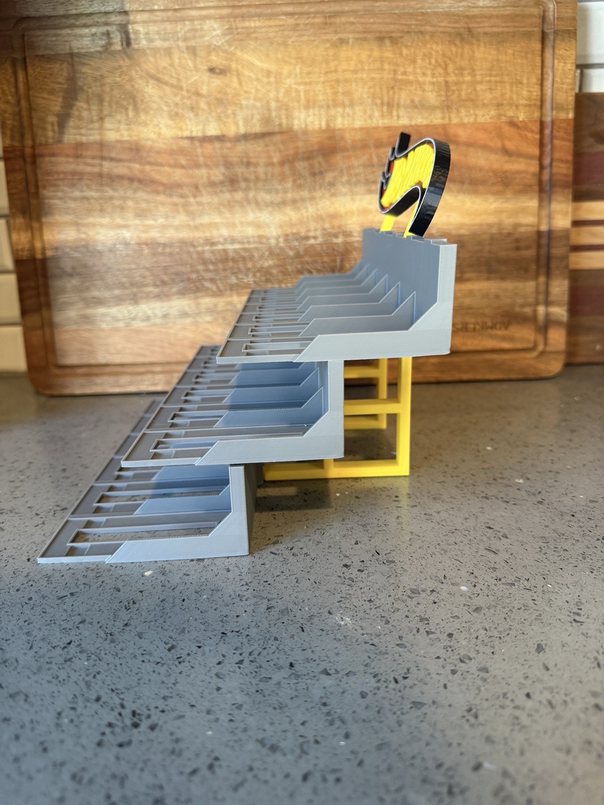 Hot Wheels Car Model Display Stand Custom Storage Rack 1:64 Scale - Gray