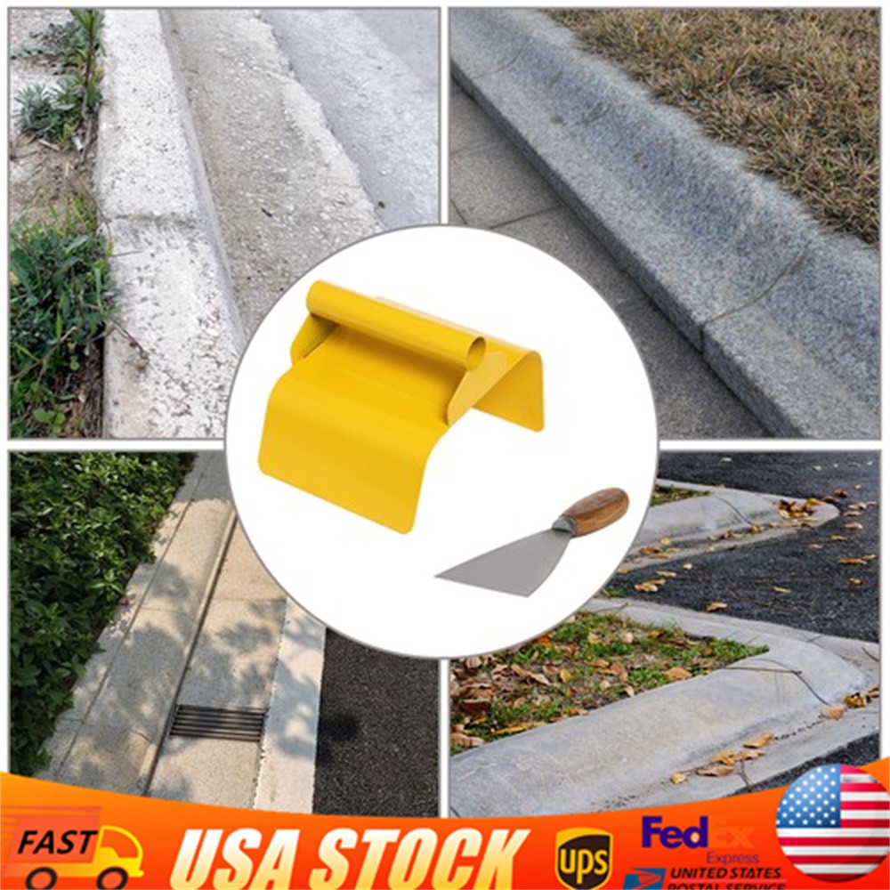 Landscape Curb Trowel Stainless Steel Concrete Curbing Trowel with Putty Knife