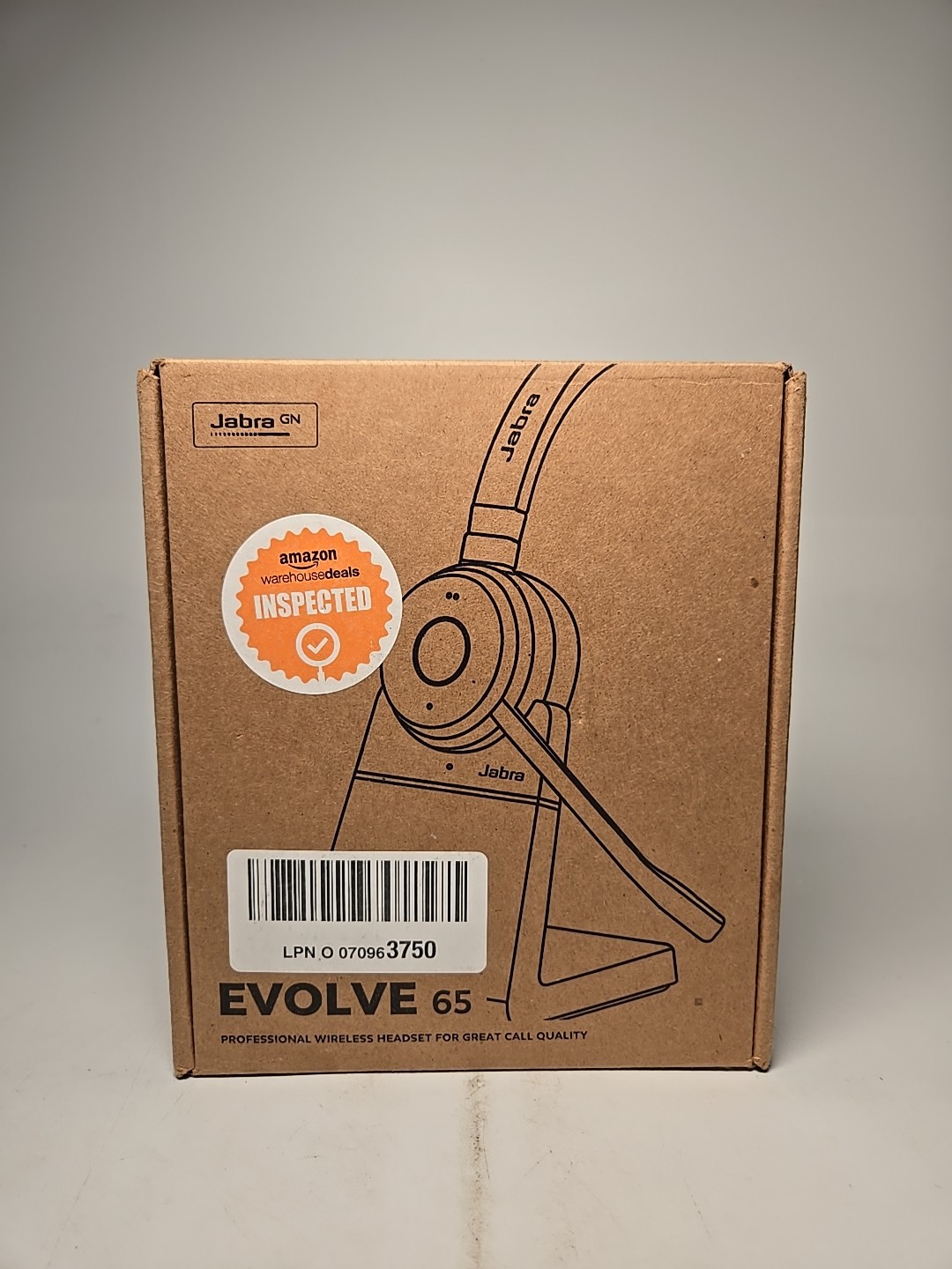 Jabra Evolve 65 TE (Third Edition) Wireless Mono Ear Headphones w/Stand