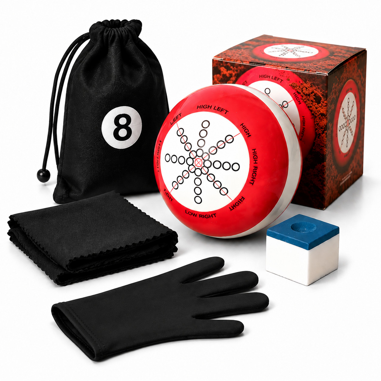 Billiards Training Balls, Comes With Cocoa Powder - The Best Gift For Friend