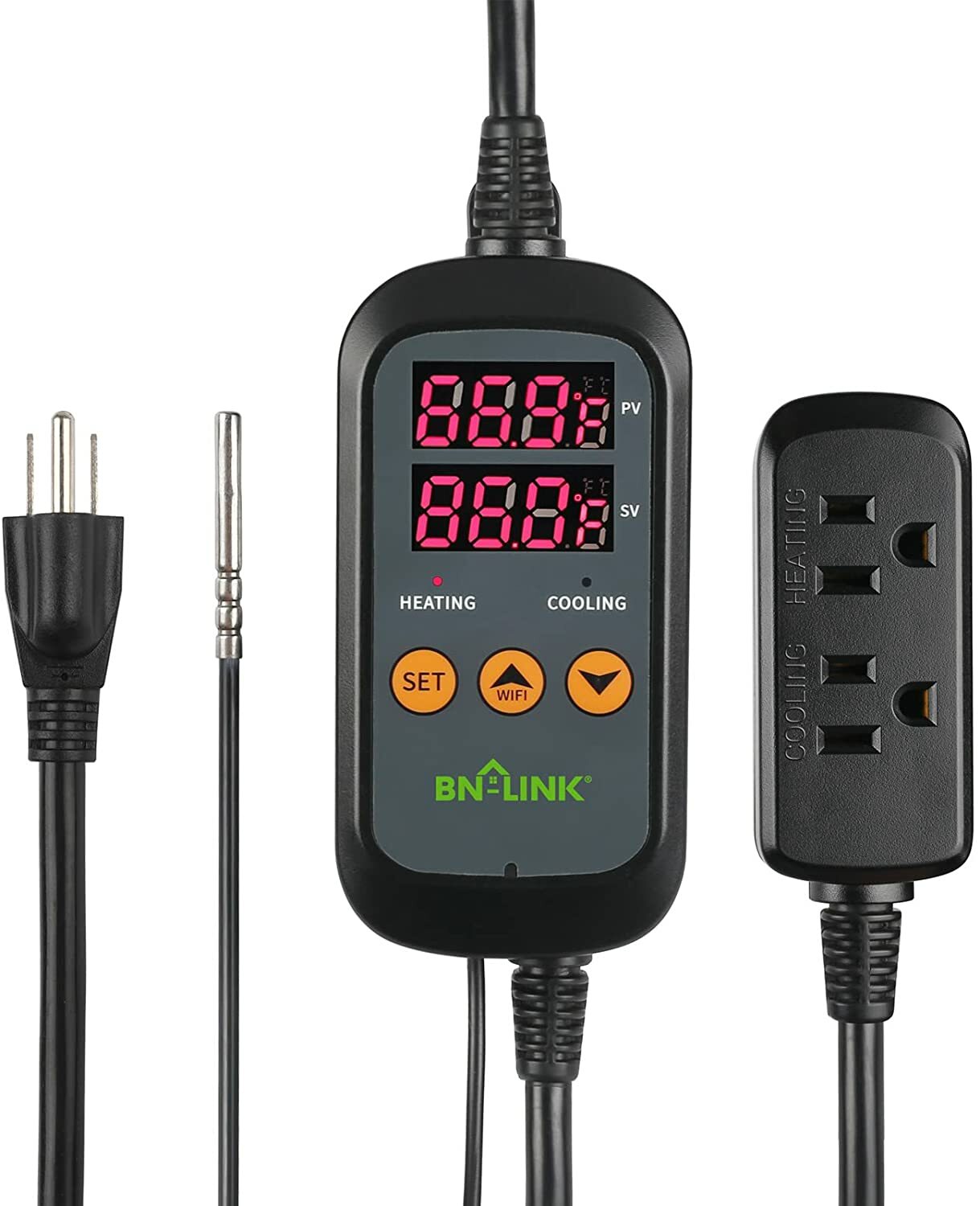 BN-LINK Smart WiFi Digital Temperature Controller Heating Cooling Dual Output