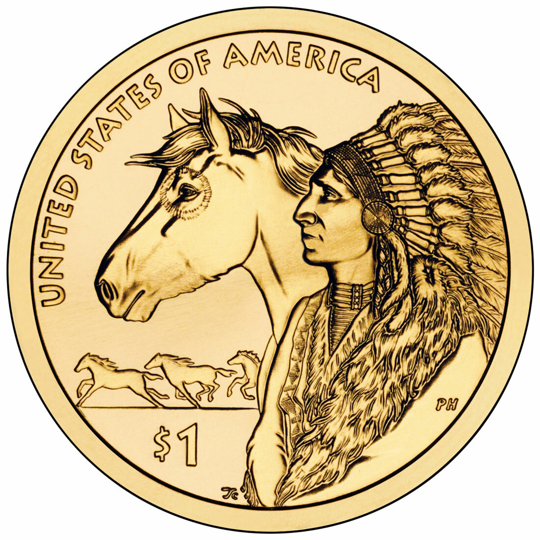 2012 P or D American Sacagawea Dollar From Mint Rolls (1) coin