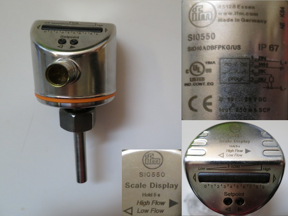 ifm SI0550 Flow Sensor Flow Monitor 13-1 #364