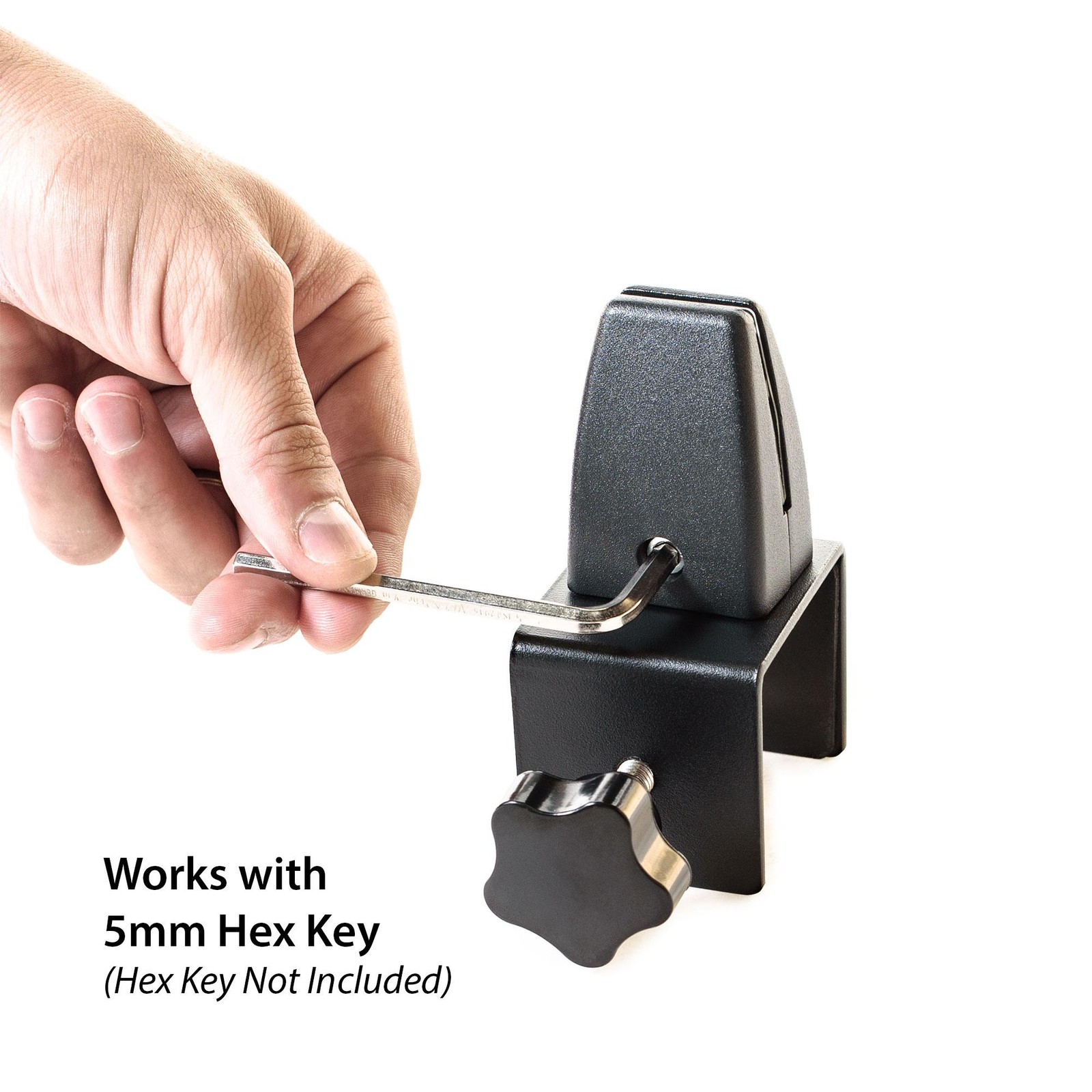 Adjustable Mount Desk Partition Clamp for Acrylic Panels - Size Options