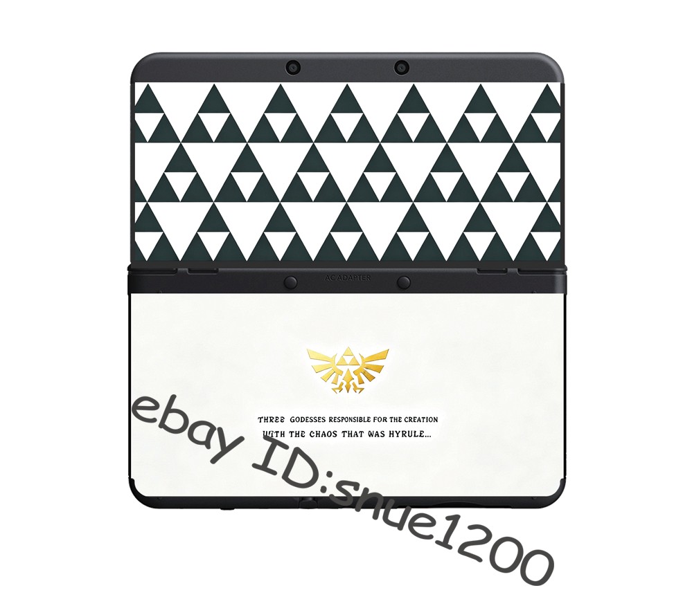 The Legend of Zelda Triforce Hyrule Crest Faceplates Shell for New Nintendo 3DS