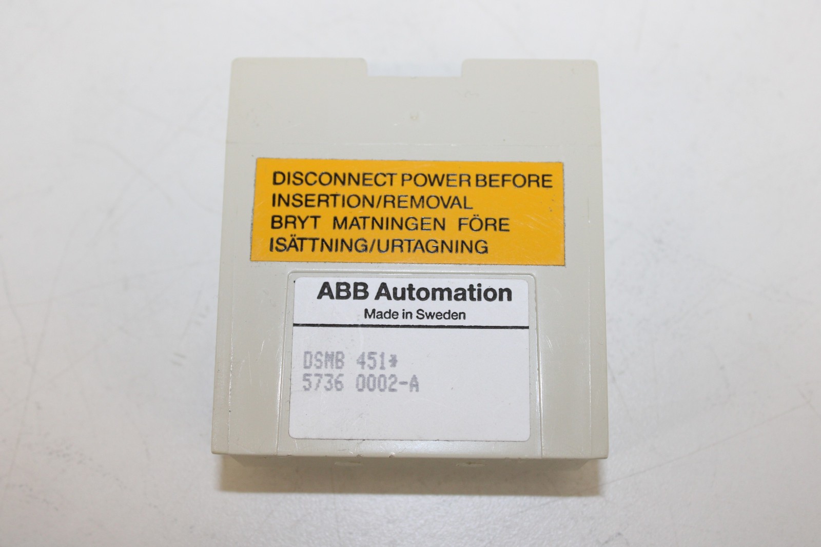 ABB DSMB 451 Memory Module Back Up 57360002-A