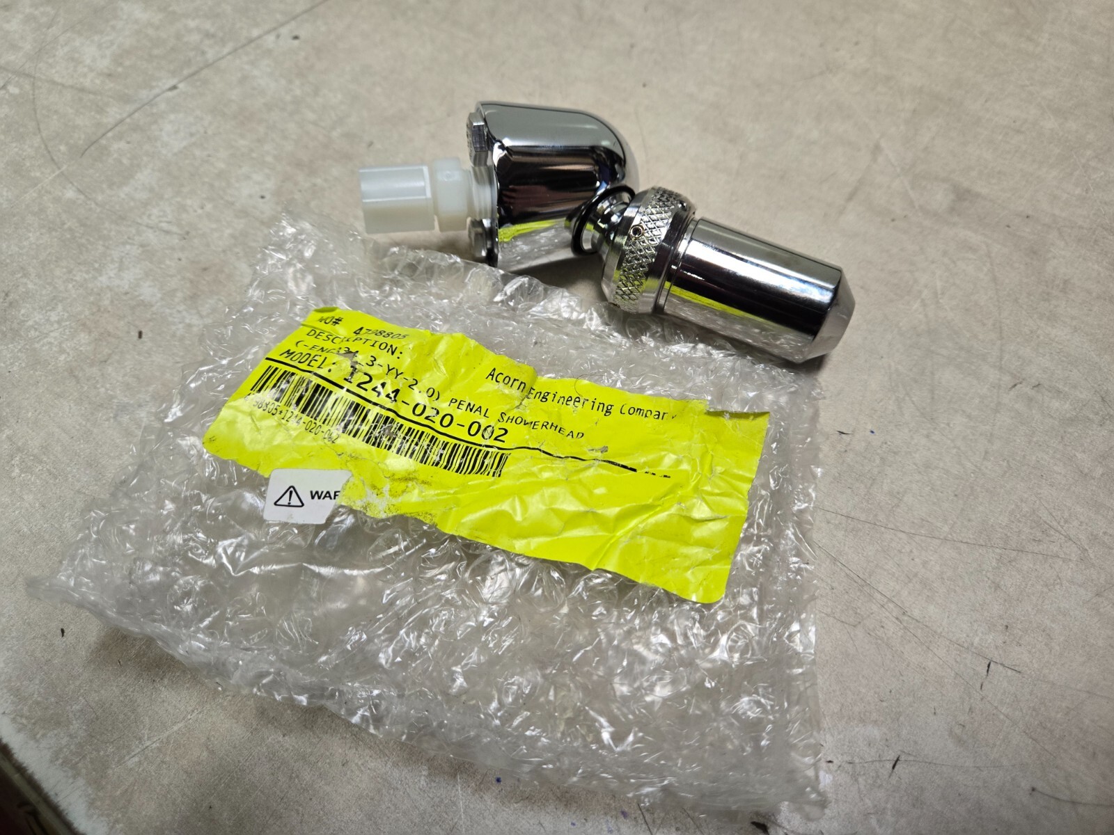 (QTY 1) Acorn Engineering Penal Shower Head 1244-02-002 NOB *FAST Shipping*