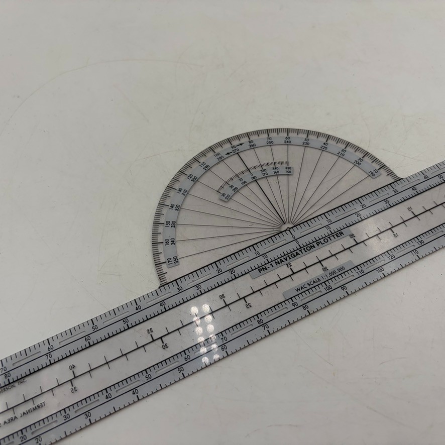 Vintage Jeppesen PN-1 Flight Navigation Plotter