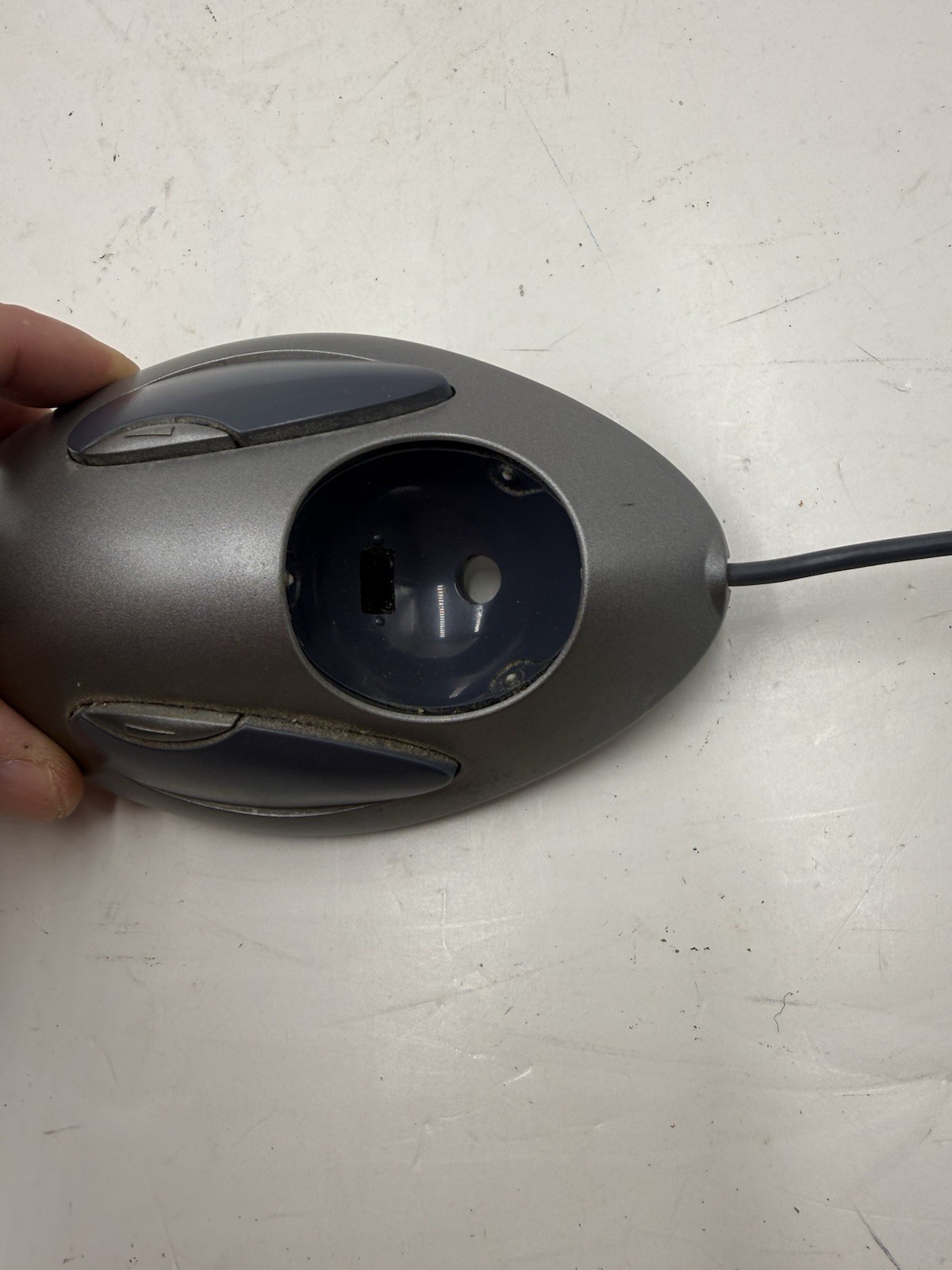Logitech Trackman Marble T-BC21 Mouse Ergonomic 4 Buttons (TESTED AND WORKING)