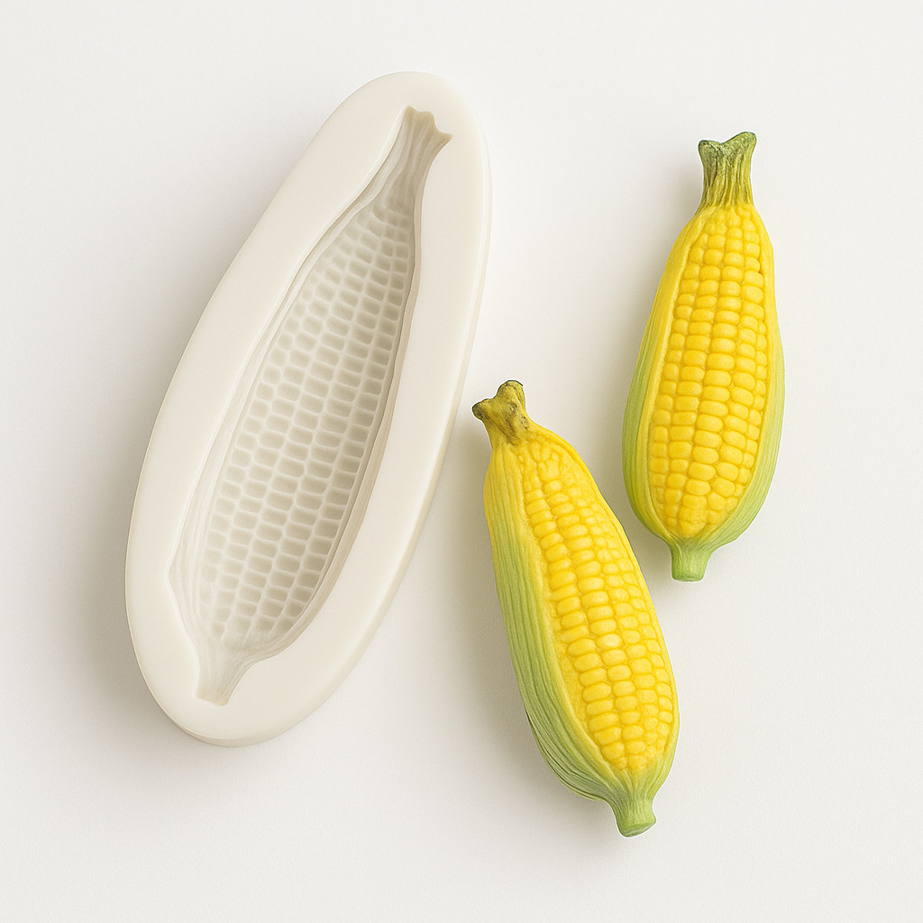 Small Corn On The Cob Fondant Resin Chocolate Silicone Mold