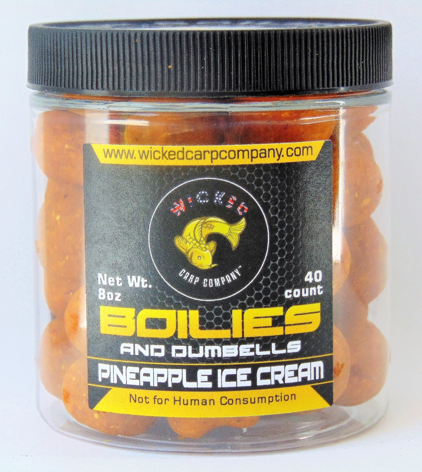 Carp and Catfish Bait Boilies and Dumbells Pineapple Ice Cream