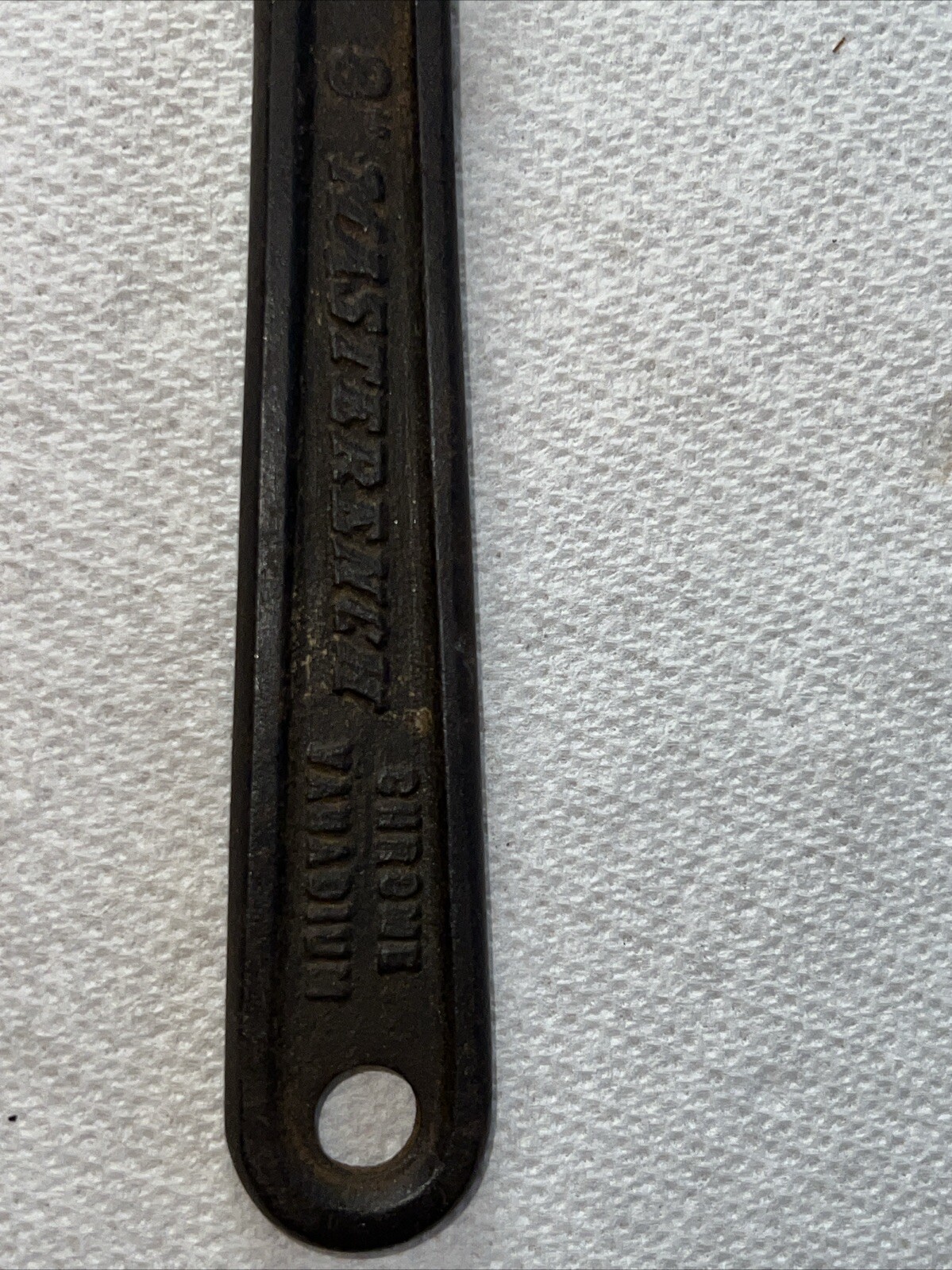Vintage Heller Bros. Self Adjusting MASTERENCH 8" WRENCH PATENTED Horse Logo USA