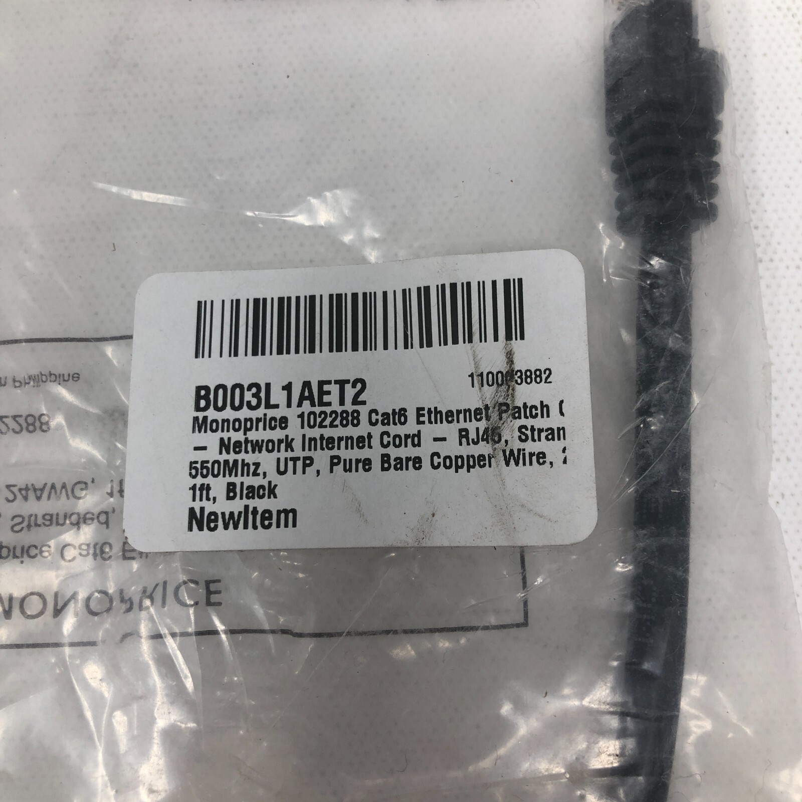 Monoprice 102288 Cat6 Ethernet Patch