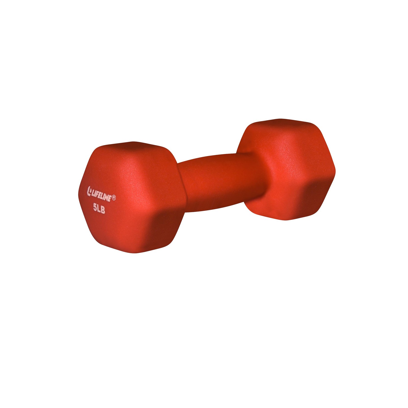 Lifeline Fitness Neoprene Dumbbell Weights – Premium Individual 5 lb, Orange