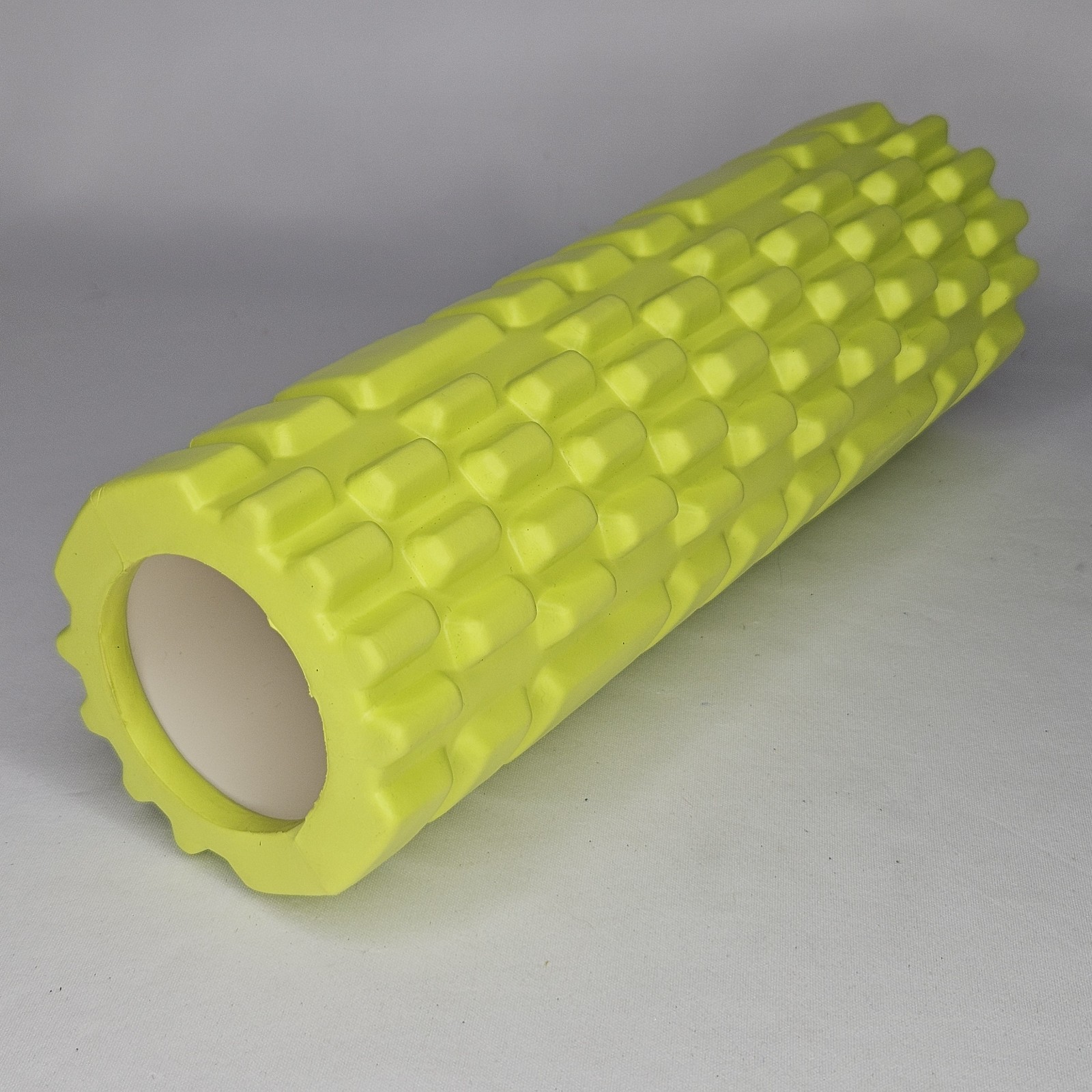 Mini Massage Grid Trigger Point Foam Roller Muscle Deep Tissue 12"x4" Neon Green