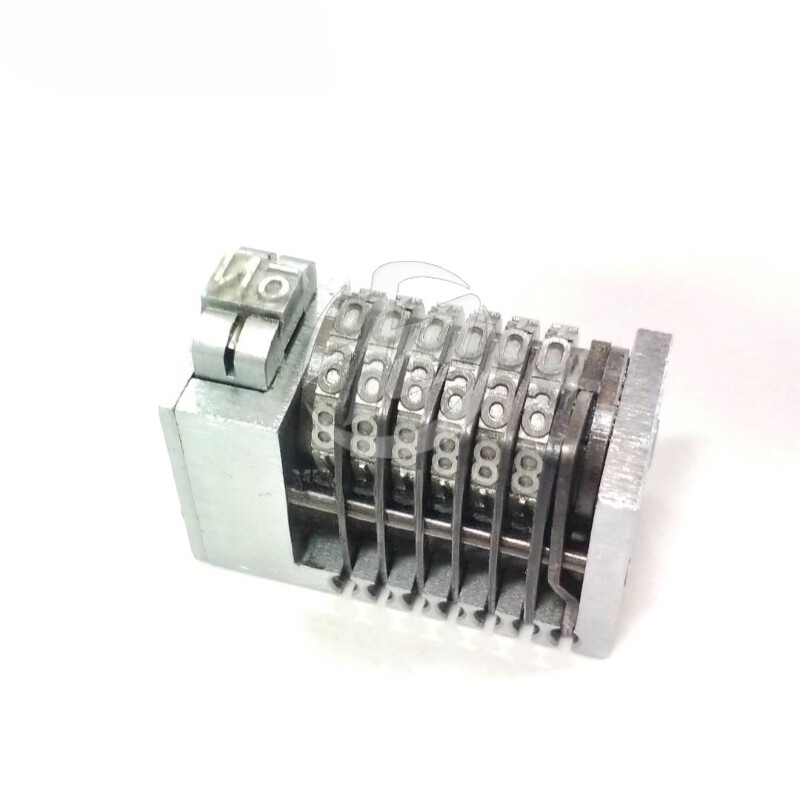 6 Digits Numbering Machine Forward for Letterpress Number Coding 4X8 Cicero