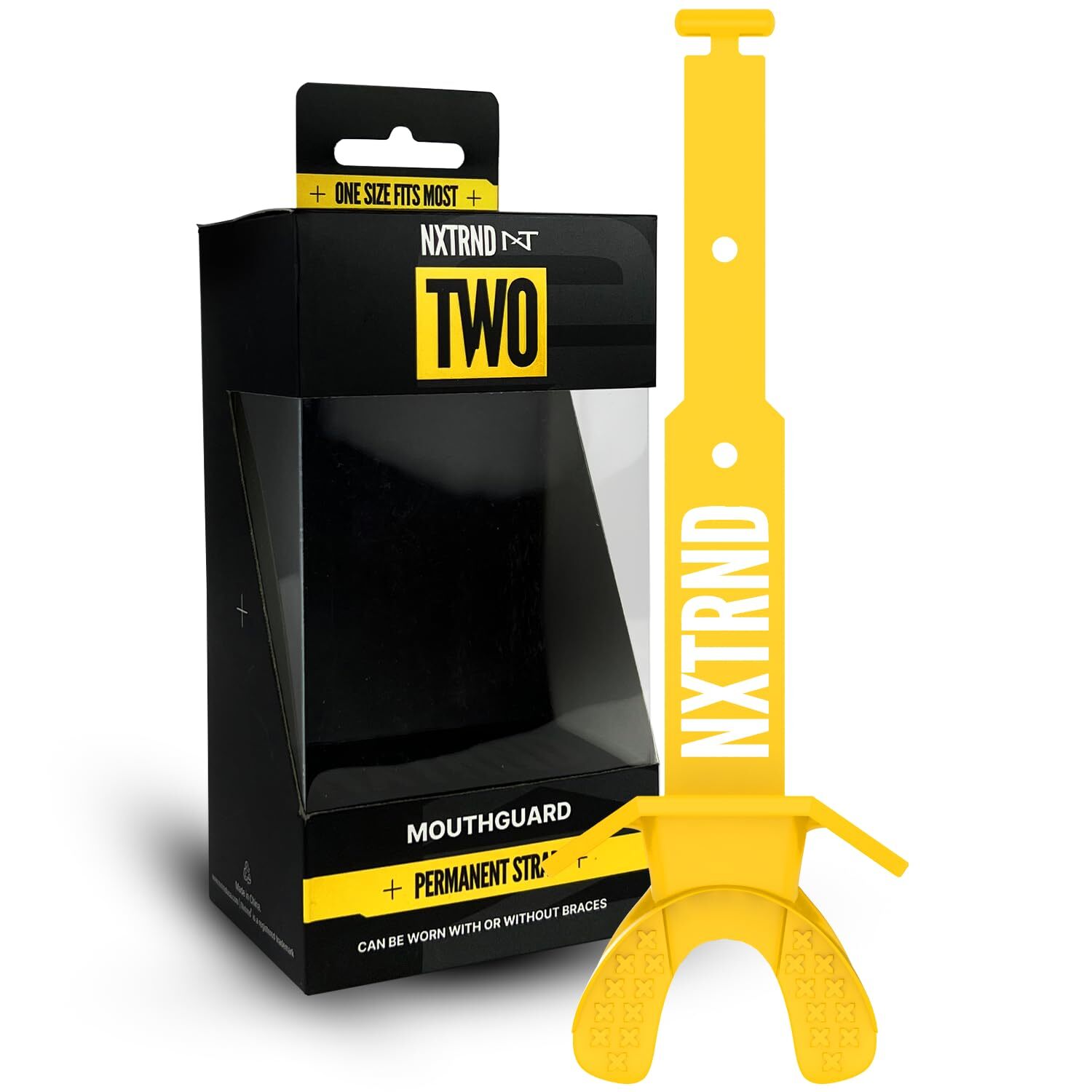 Nxtrnd Two Football Mouth Guard Football Mouthpiece with Strap Fits Adult & Y...