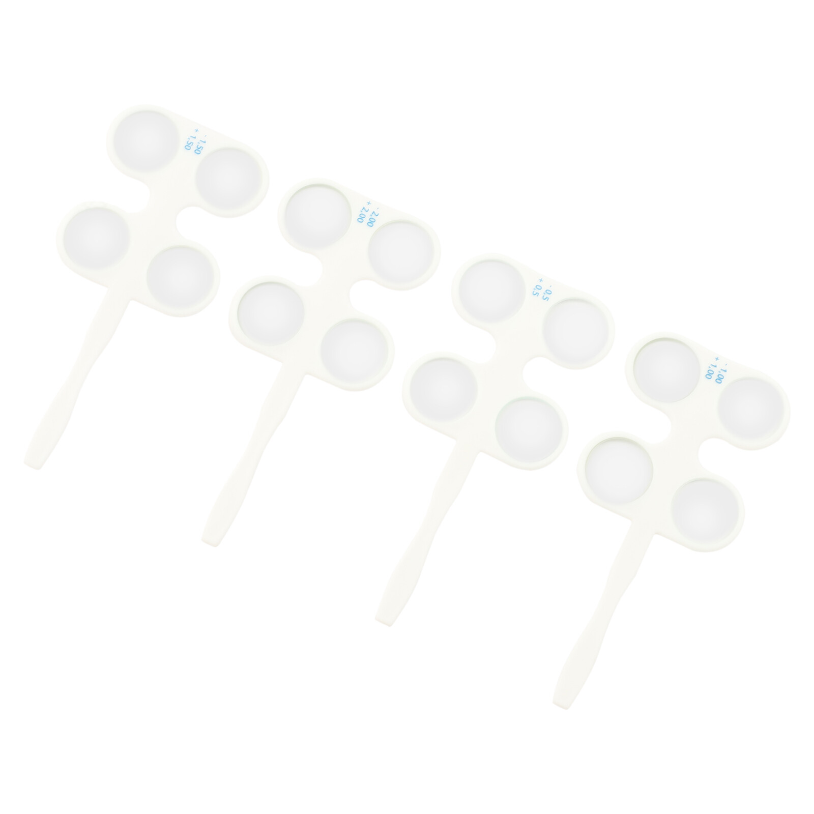 4PCS Optical Optometry Flip Trial Lens Flipper Handle Kit For Confirmation Test