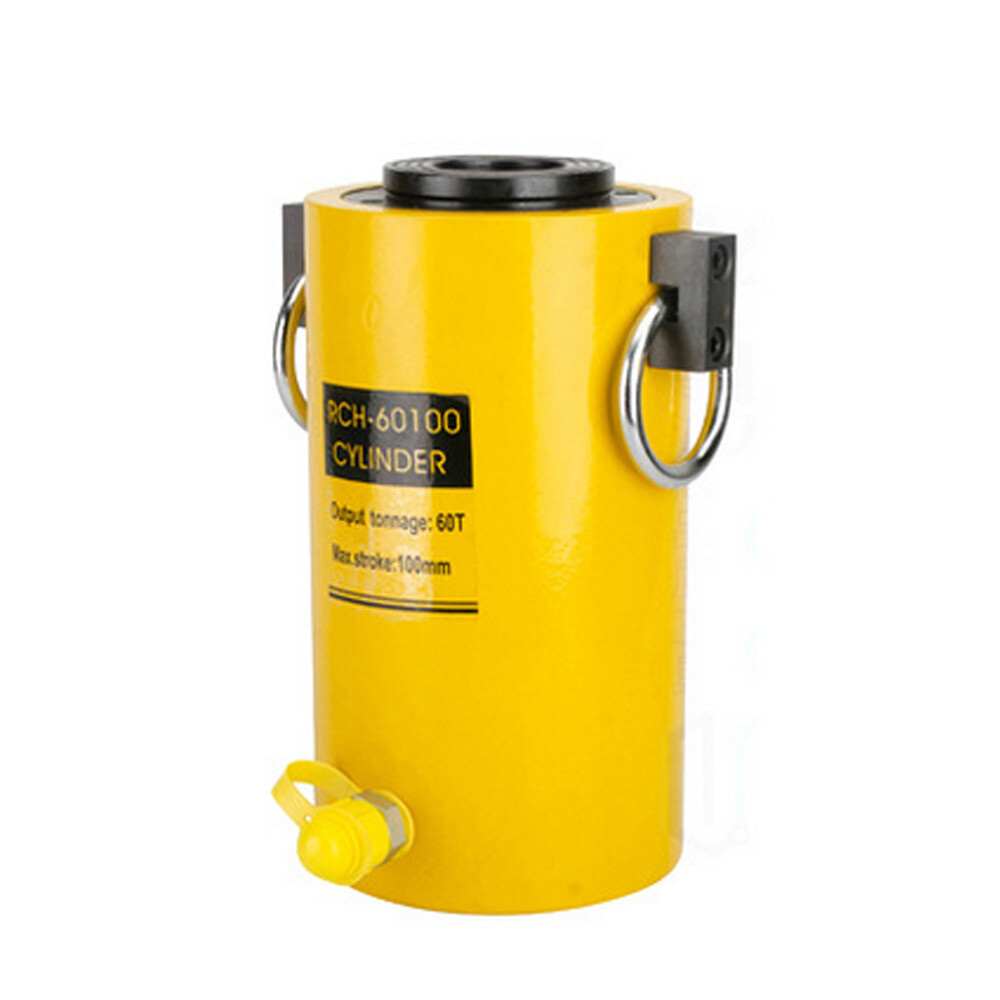Hydraulic Cylinder 60 Ton Hollow Jack Industrial Lifting Jack Tools 100mm Stroke