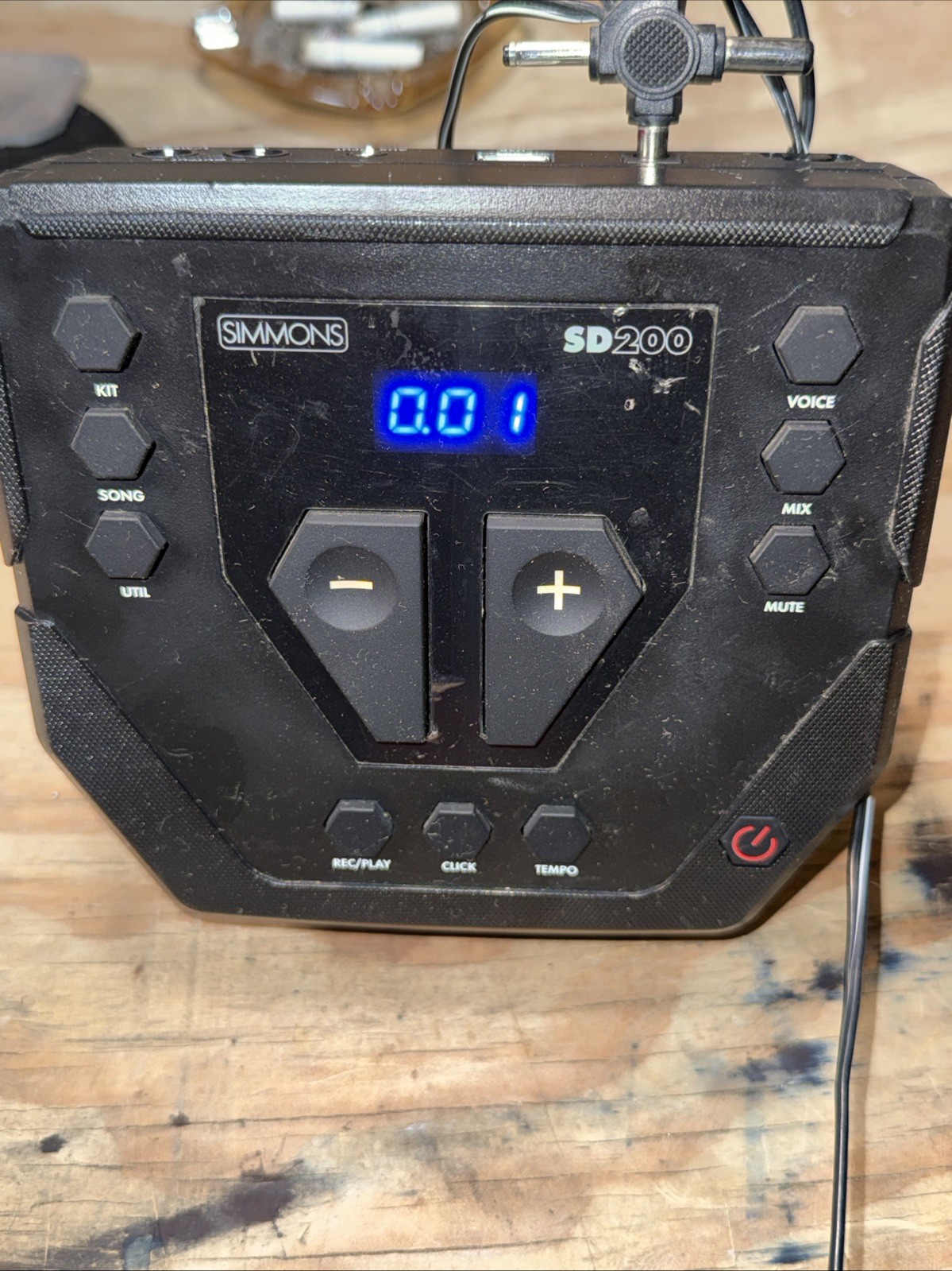 Simmons SD200 Electronic Drum Kit Built-in Effects Pads S200M Module