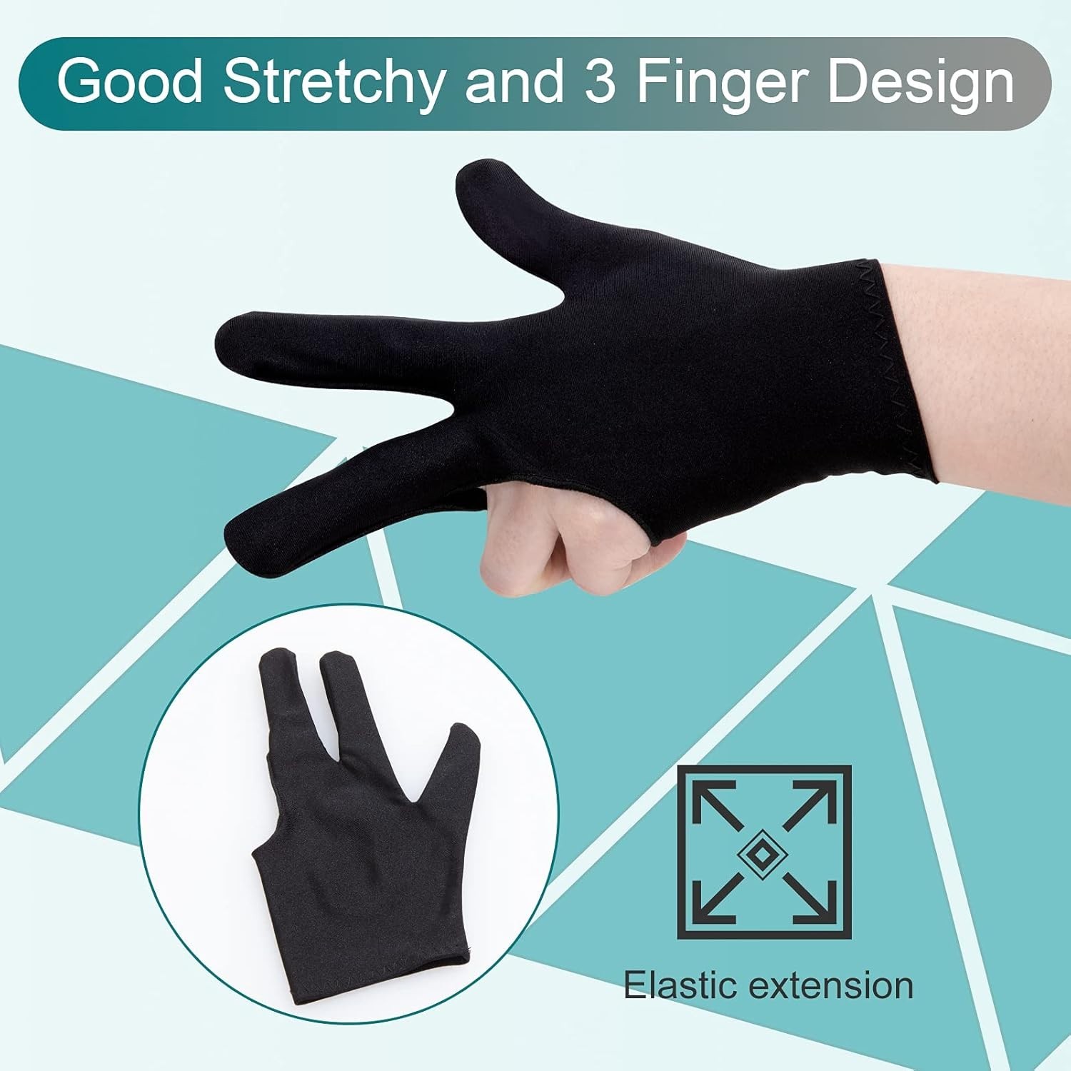 Classic Design Pool Shooter Gloves