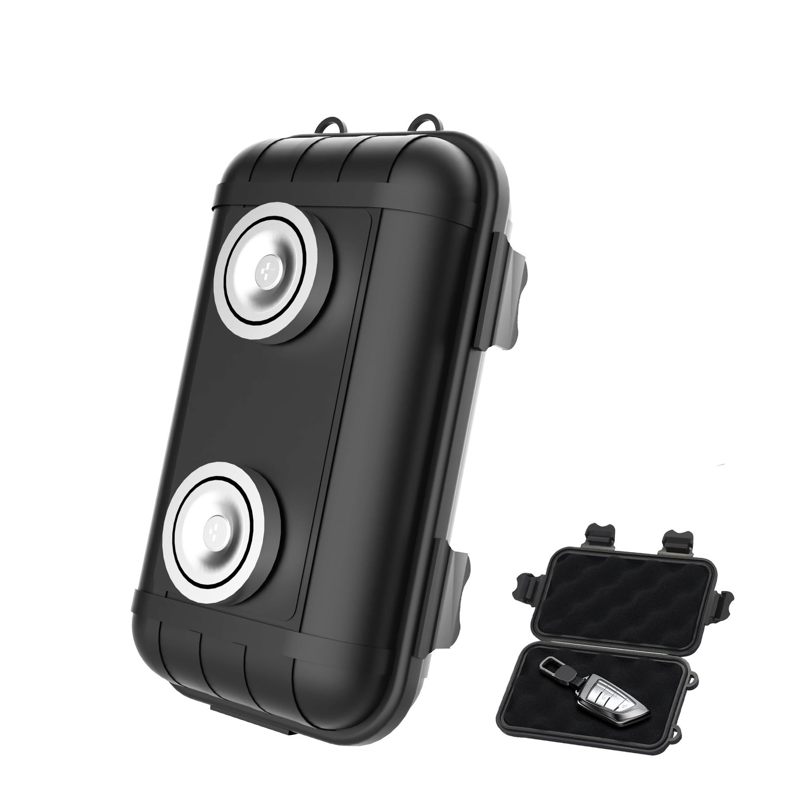 Magnetic Key Box, Holder Under Car, Hide a Standard, 1 Pack