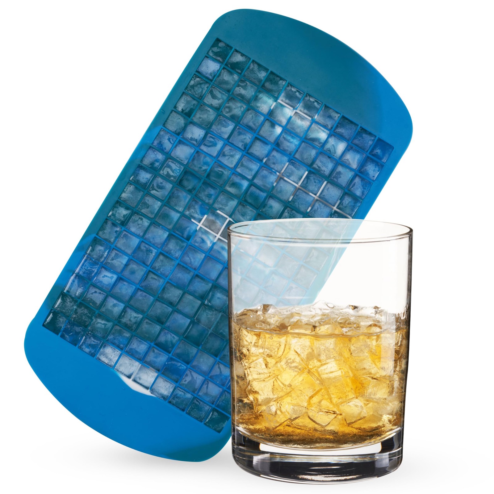 Host Mini Ice Cube Tray, Makes 160 Cubes, Durable Blue Marble